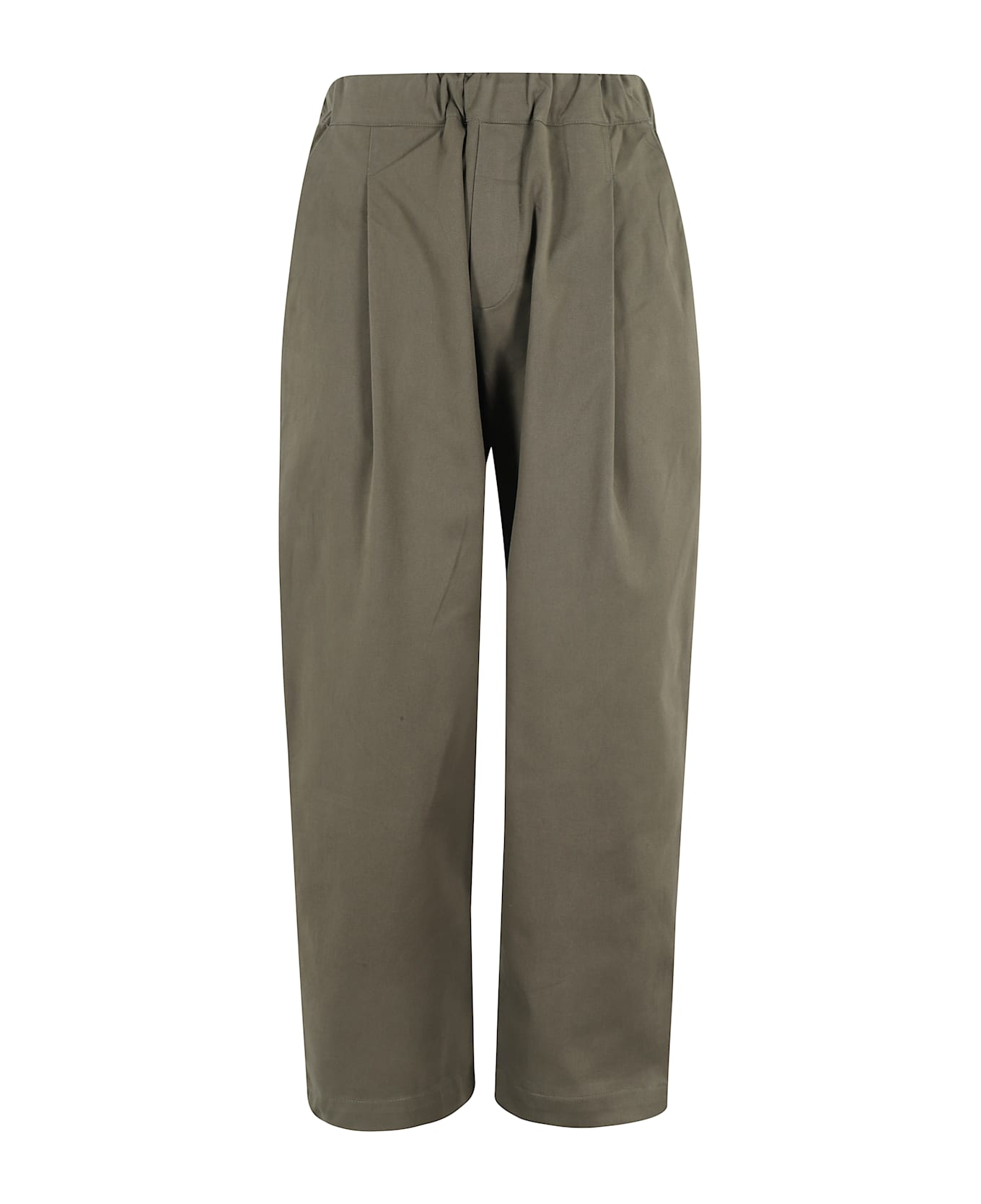 A Paper Kid Gabardine Pant - Verde Militare