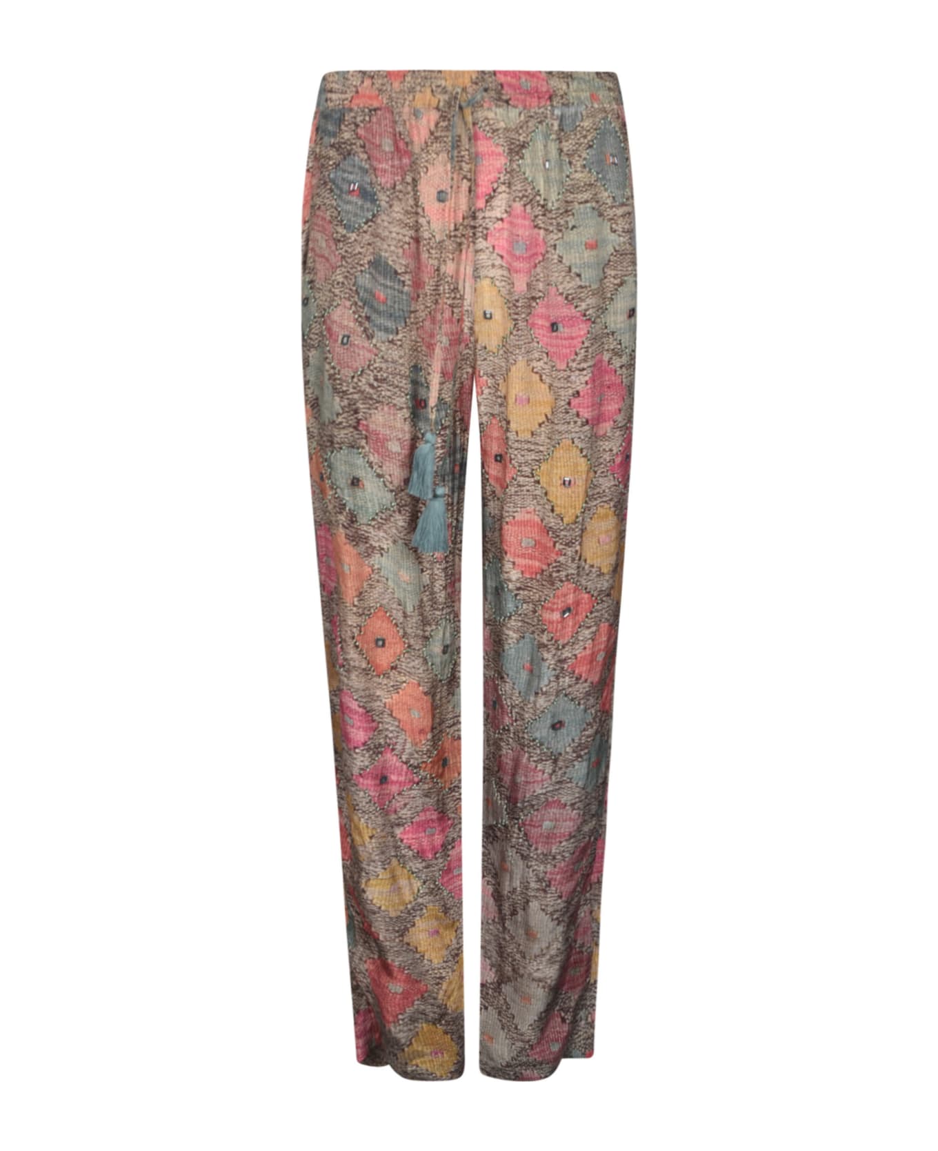 Mes Demoiselles Printed Cropped Trousers - Multicolor ボトムス