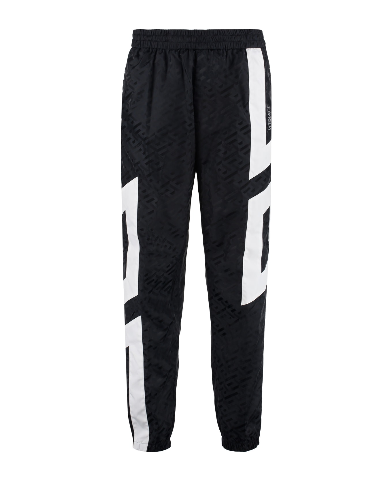Versace All Over Print Trousers - BLACK