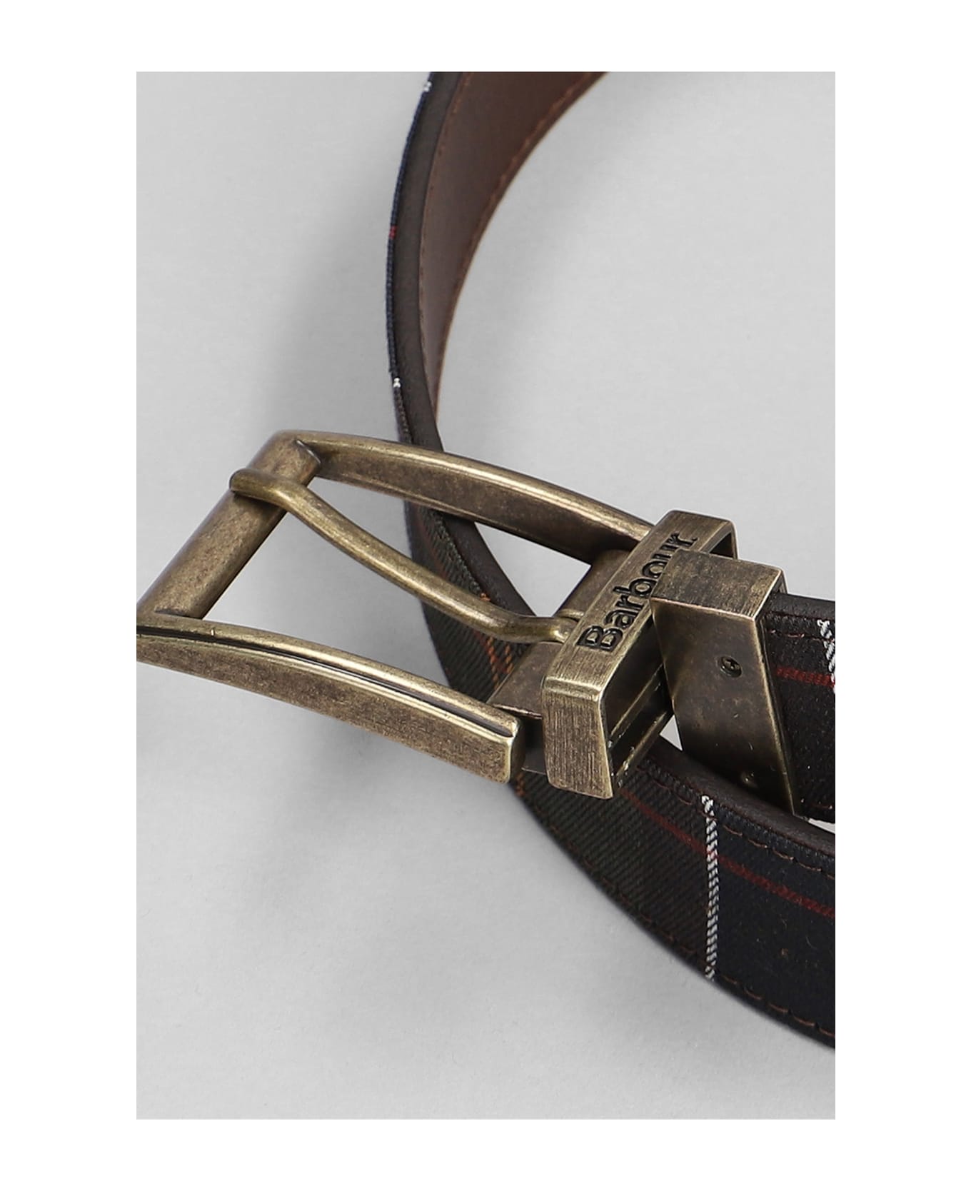 Barbour Revers Tartan Belts In Tartan Leather - tartan