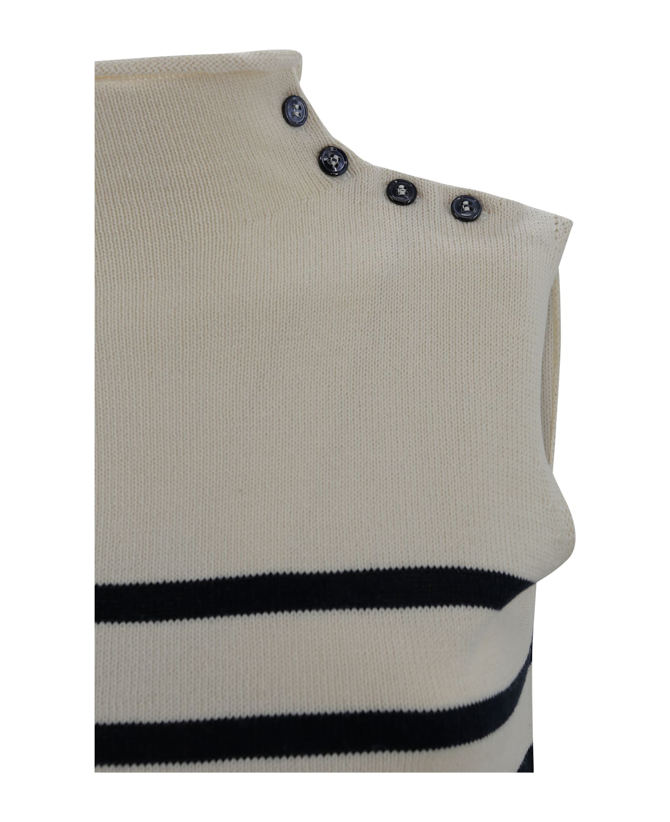 Weekend Max Mara Knit Gilet - White