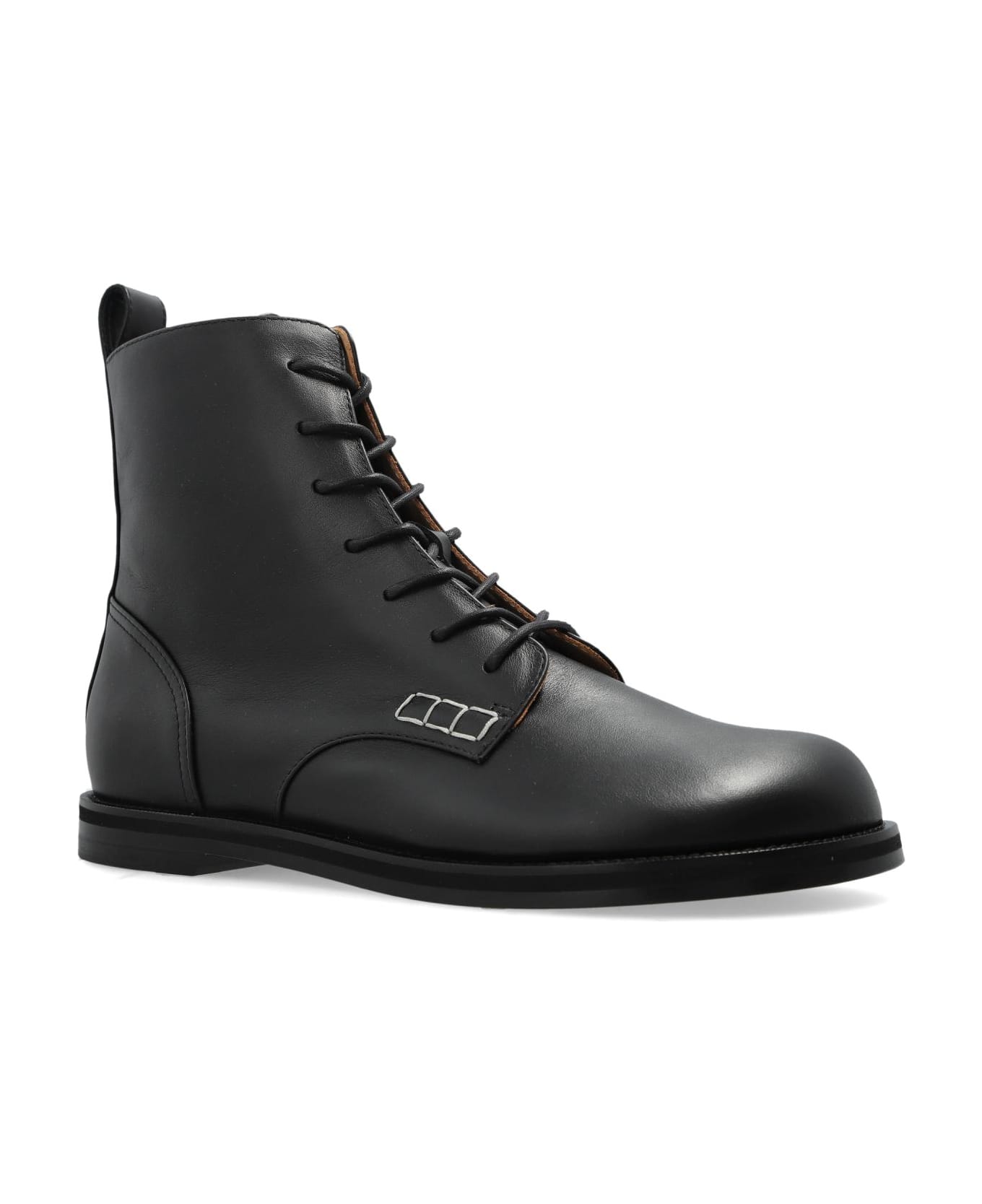 J.W. Anderson Jw Anderson Leather Ankle Boots - BLACK