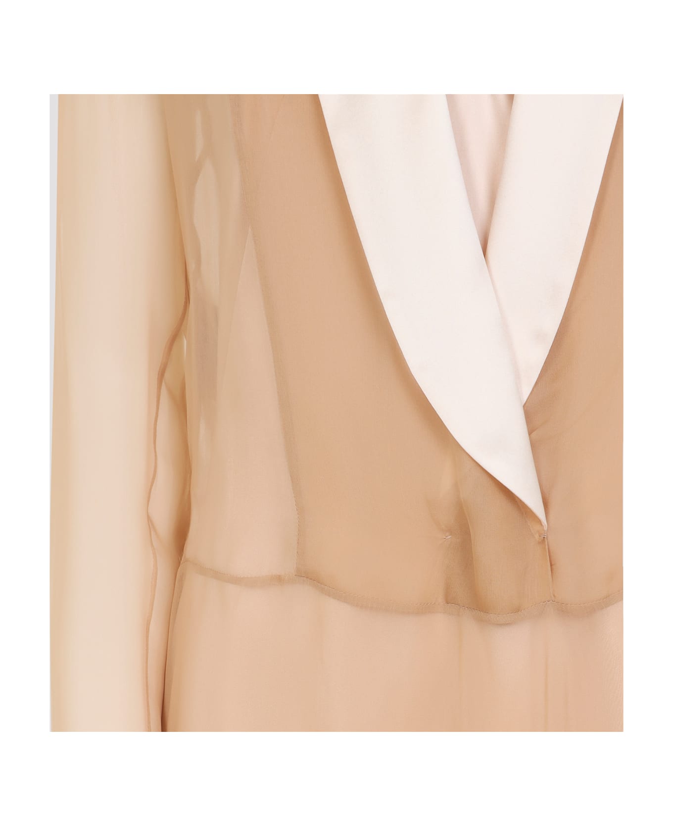 Alberta Ferretti Chiffon Long Dress - Rosa