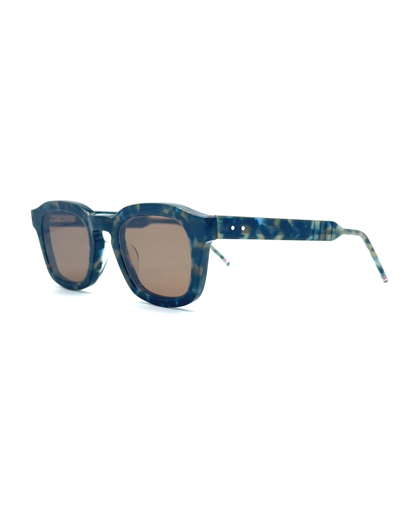 Thom Browne Rectangular - Navy Melange Sunglasses - navy blue