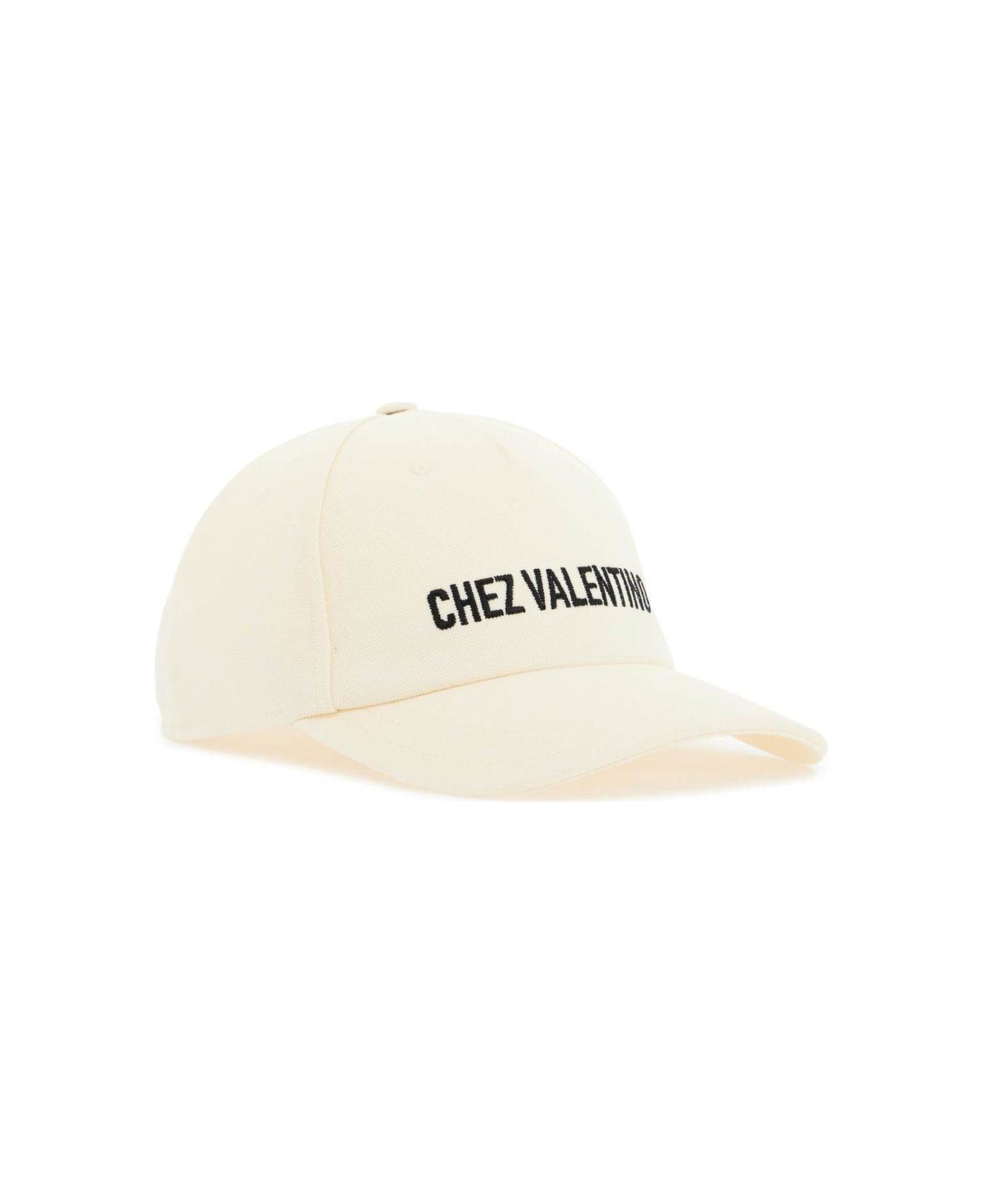 Valentino Garavani Chez Curved Peak Baseball Cap - White