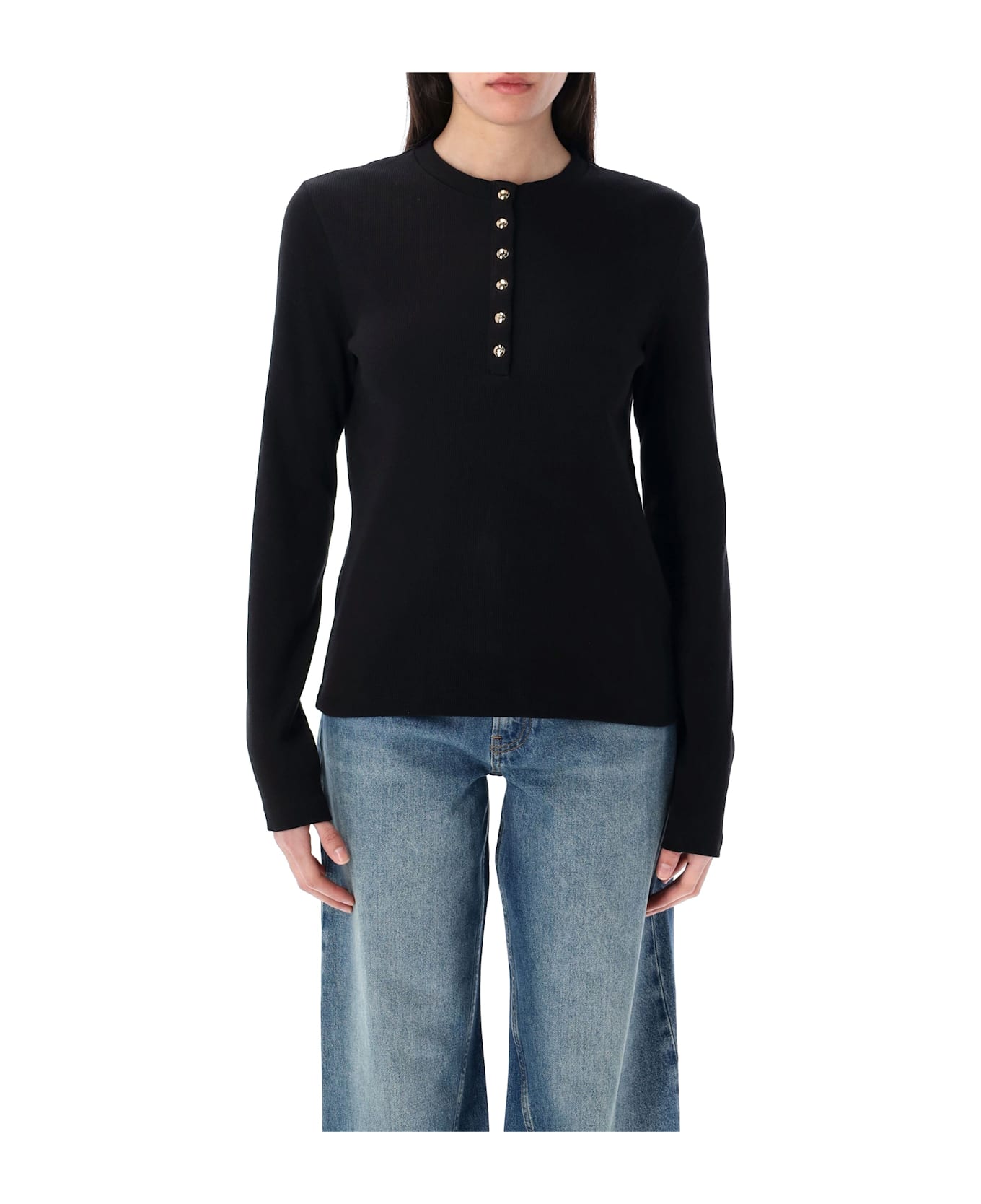 Anine Bing Alessia T-shirt - BLACK