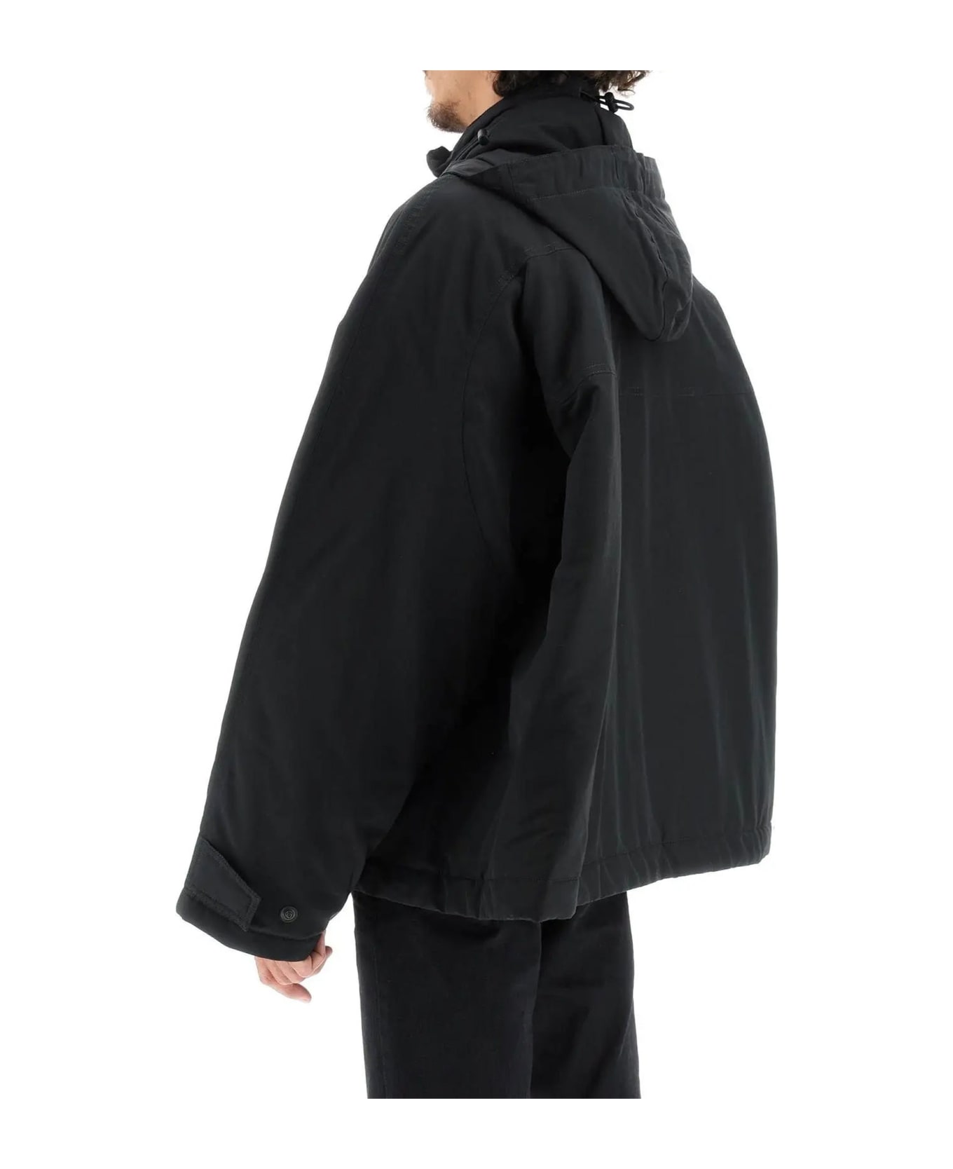 Balenciaga Oversize Parka Jacket - Black ジャケット