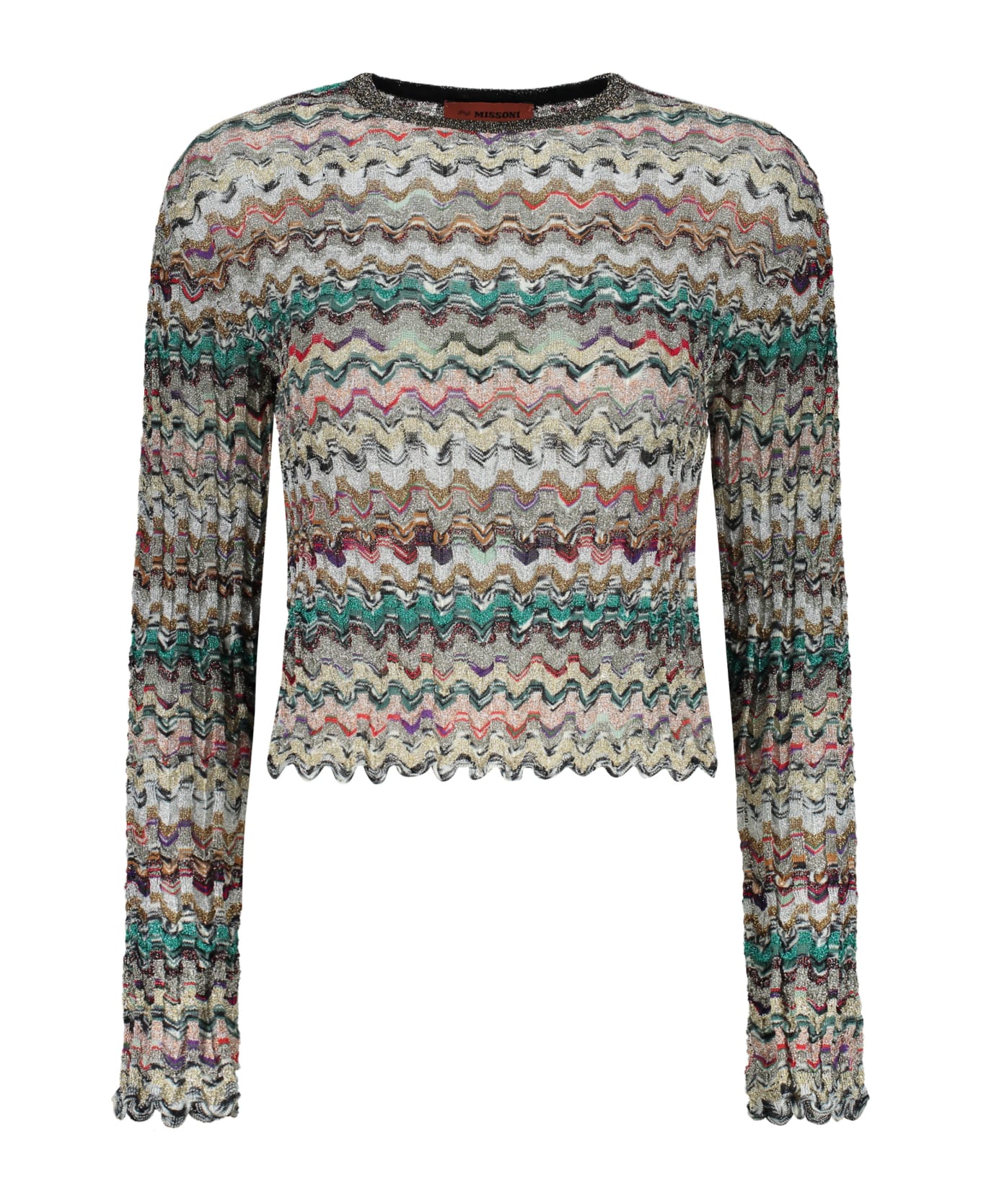 Missoni Ribbed Crew-neck Sweater - Multicolor ニットウェア