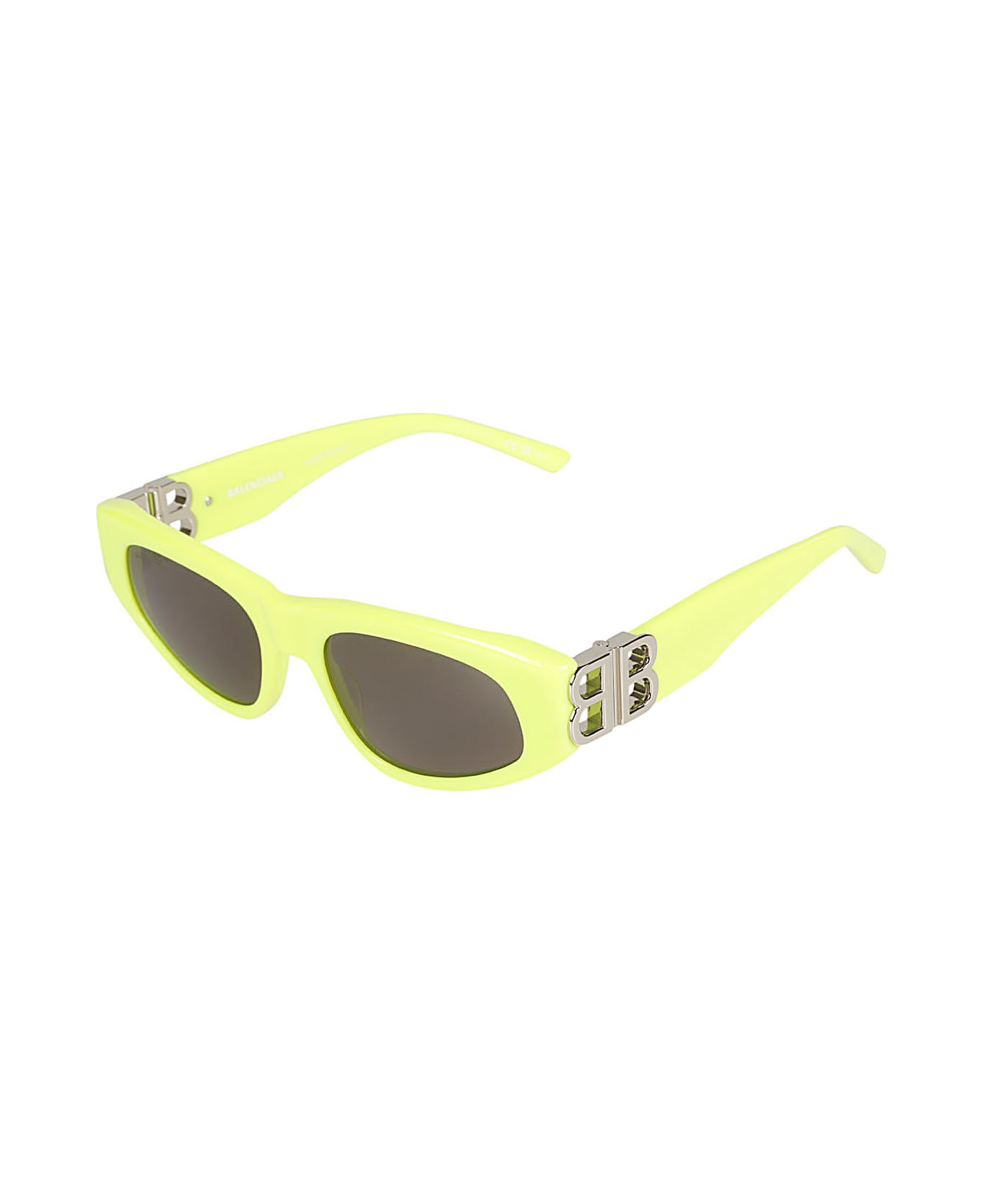 Balenciaga Eyewear Bb0095s Sunglasses - yellow/silver