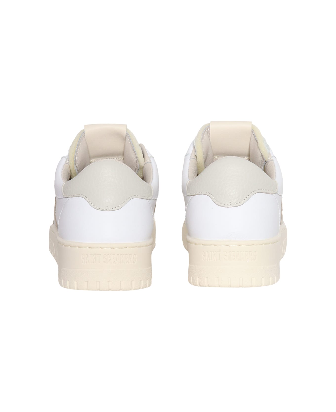 Saint Sneakers White Leather Tennis Sneakers - WHITE スニーカー