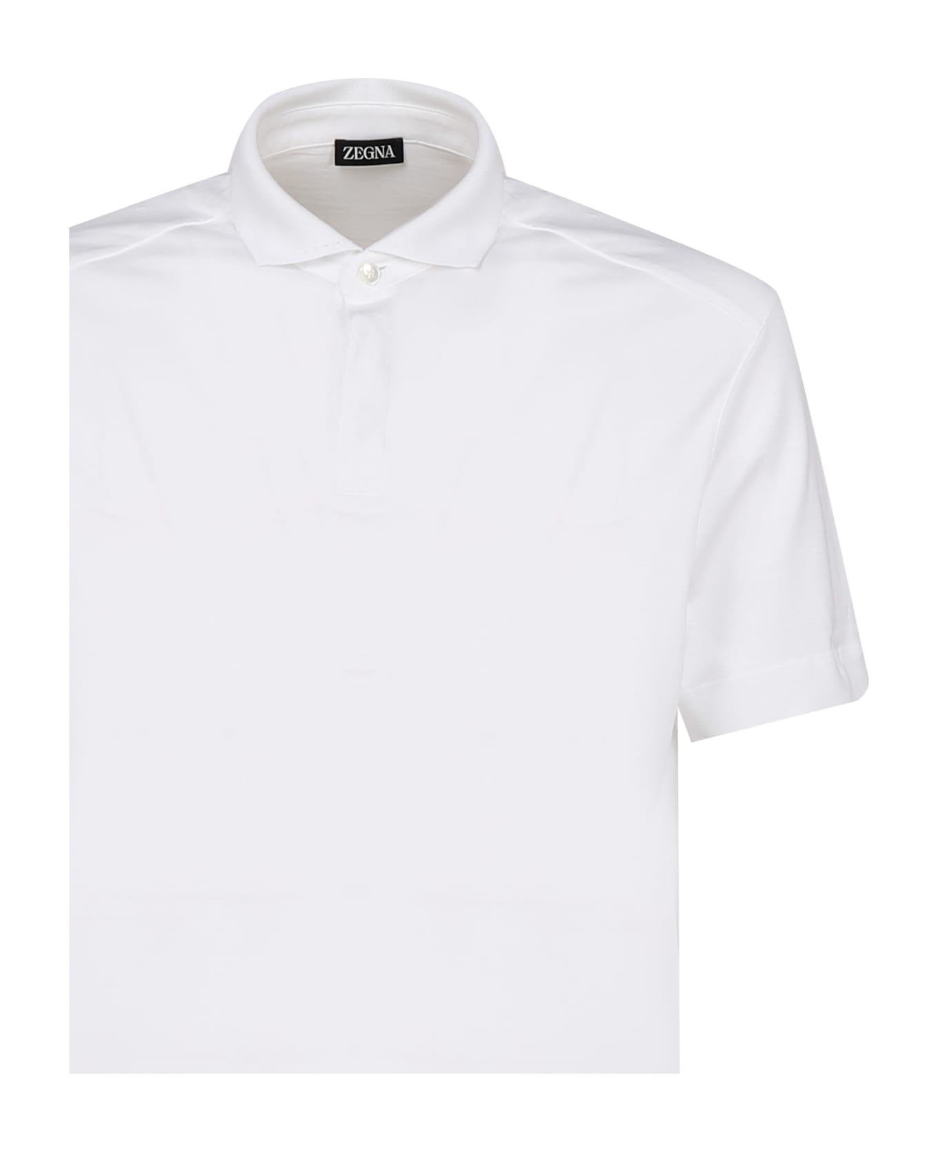Zegna Polo T-shirt In Cotton - White シャツ