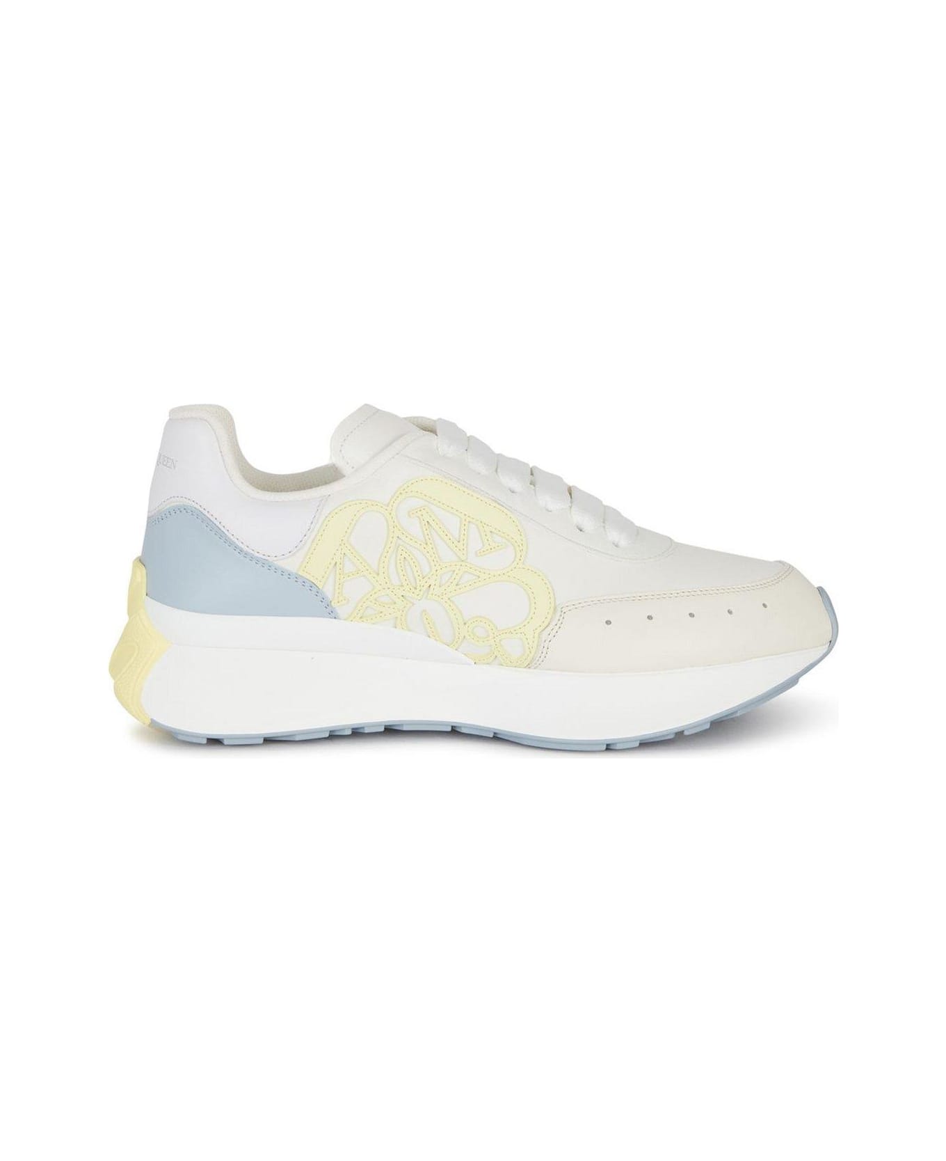 Alexander McQueen Sprint Runner Lace-up Sneakers - WH/B./P.L/P.Y/S.B/SI