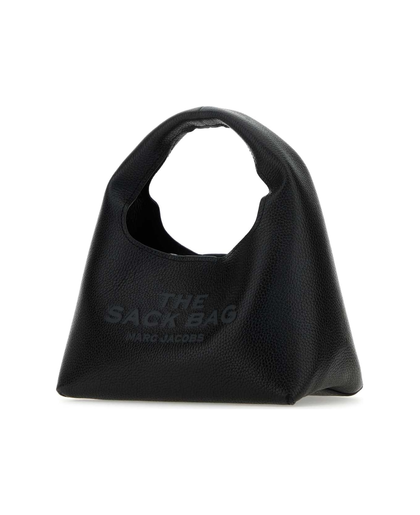 Marc Jacobs Black Leather Mini The Sack Bag Handbag - Black