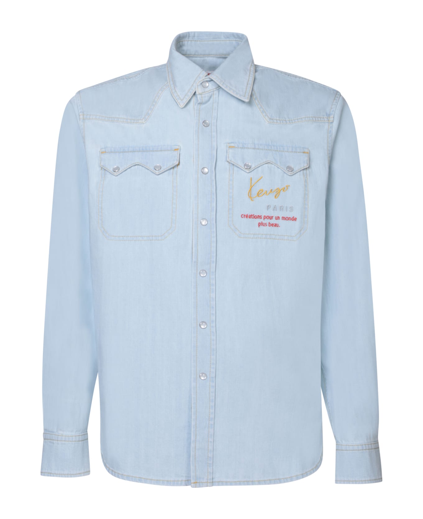 kenzo light blue shirt