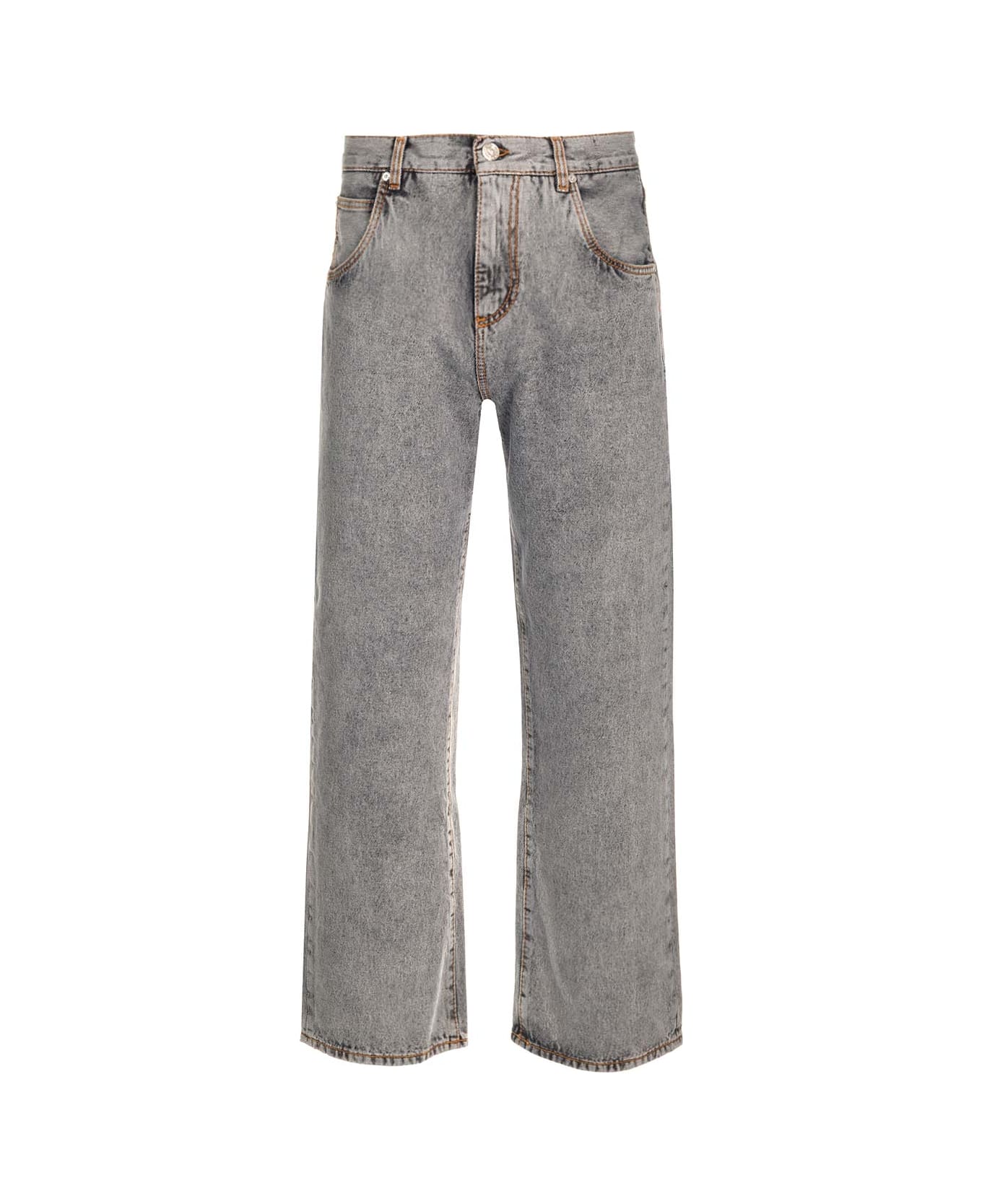 Etro Easy Fit Gray Jeans - Denim