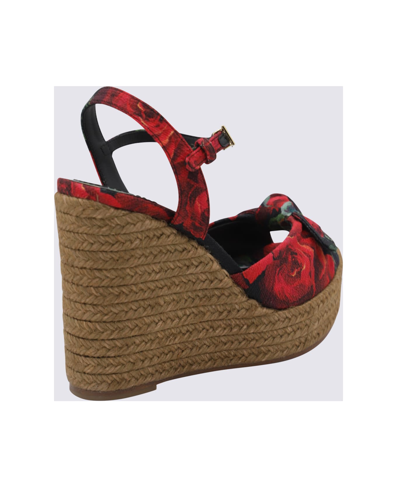 Dolce & Gabbana Red Cotton Espadrillas - ROSA ROSSA F. NERO