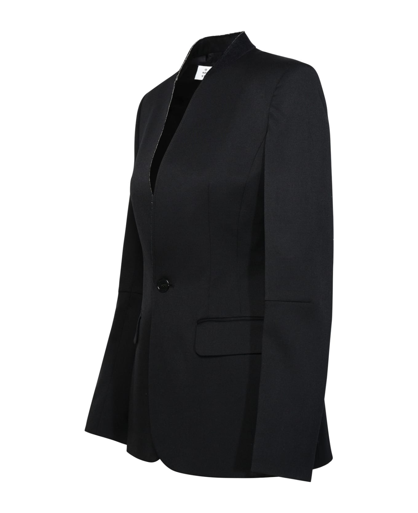 MM6 Maison Margiela Black Virgin Wool Blend Jacket - BLACK ブレザー
