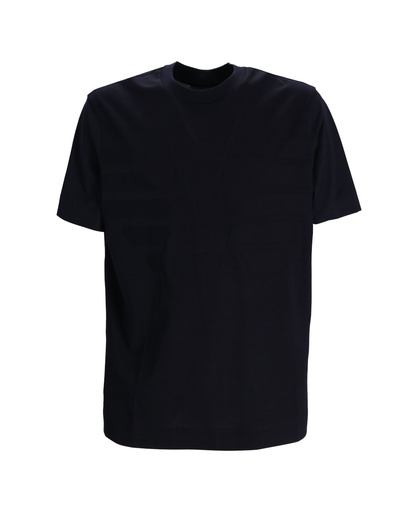 Emporio Armani Logo Cotton T-shirt - Blue