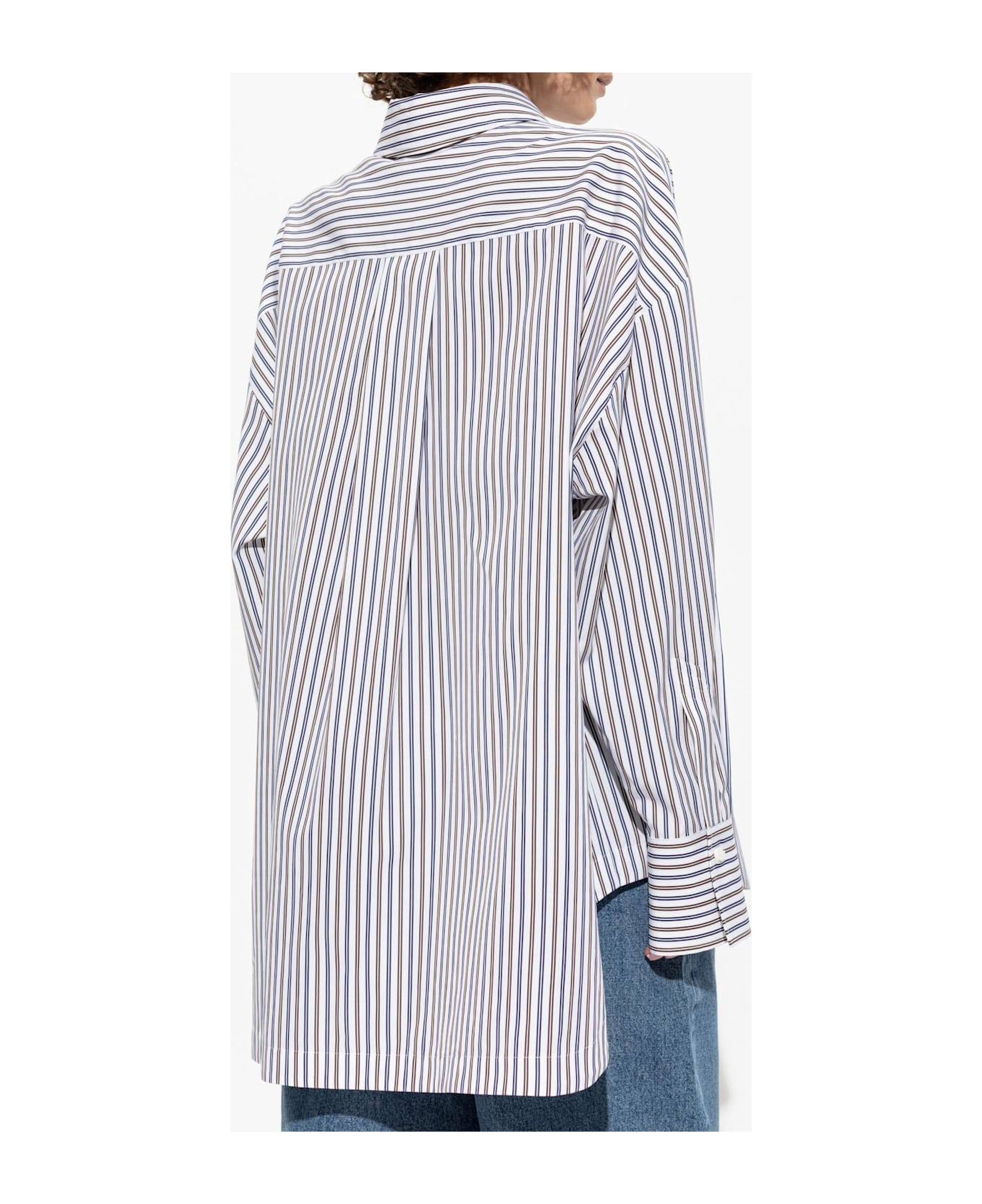 The Attico Shirt With A Striped Pattern - MultiColour