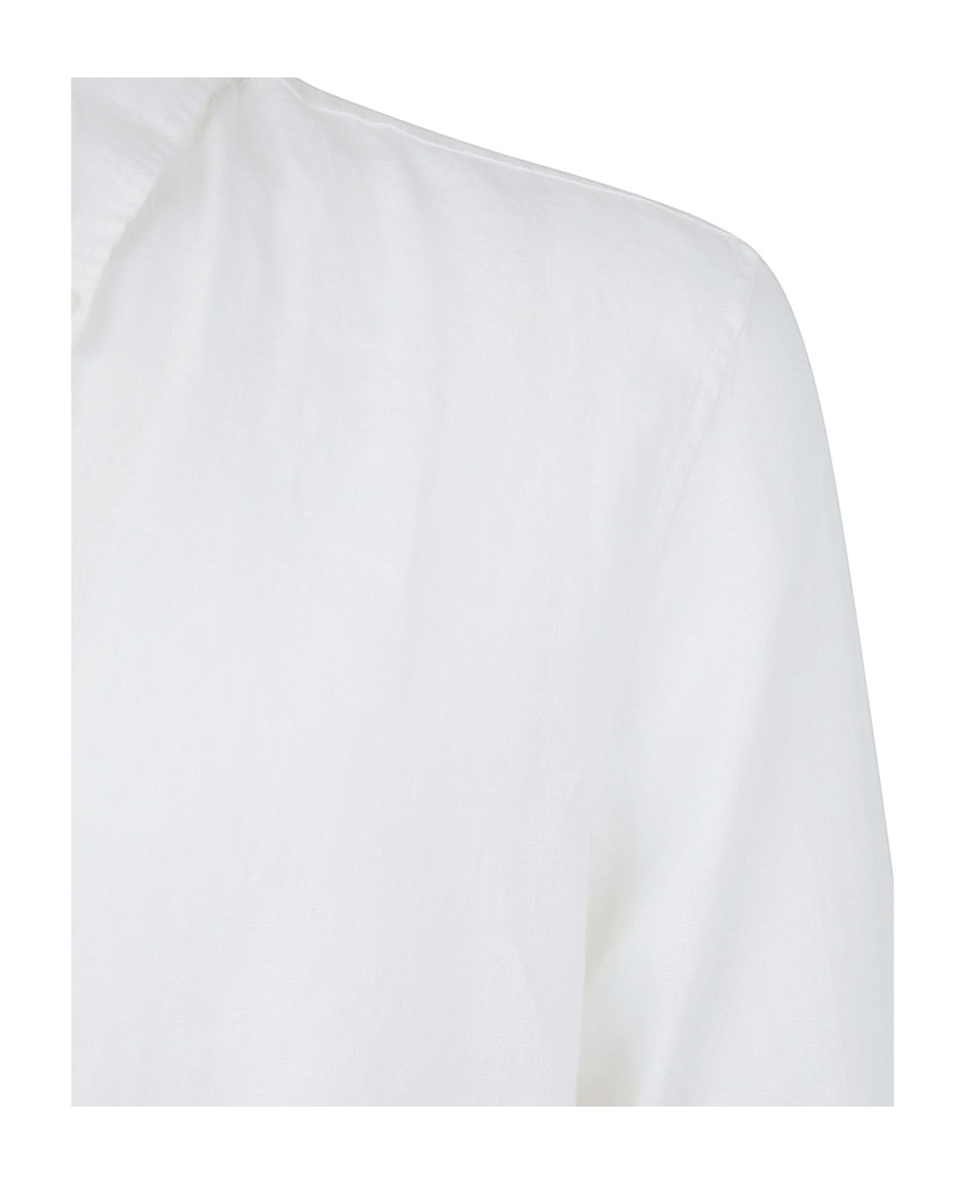Michael Kors Long Sleeved Linen Shirt - White