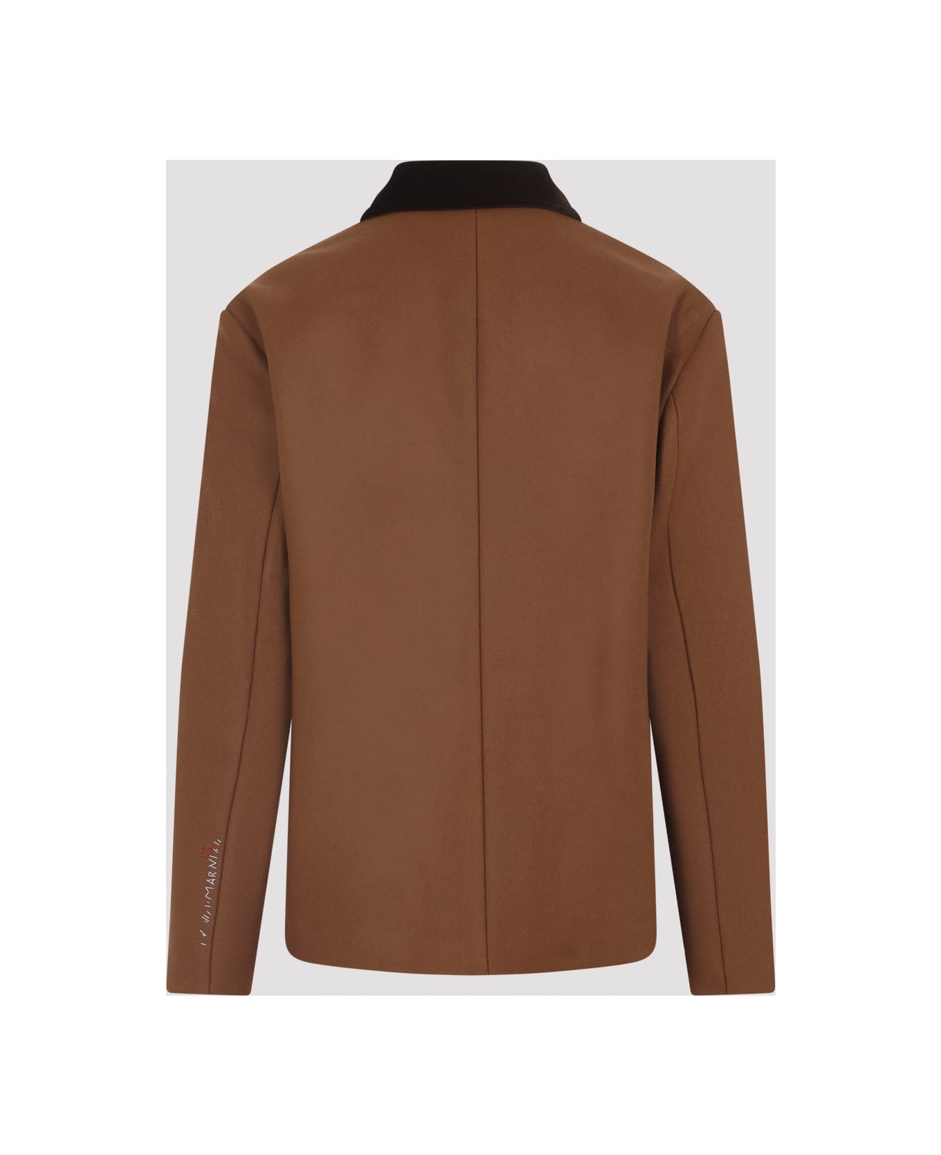 Marni Double Splittable Wool Felt Workwear Jacket - Maroon