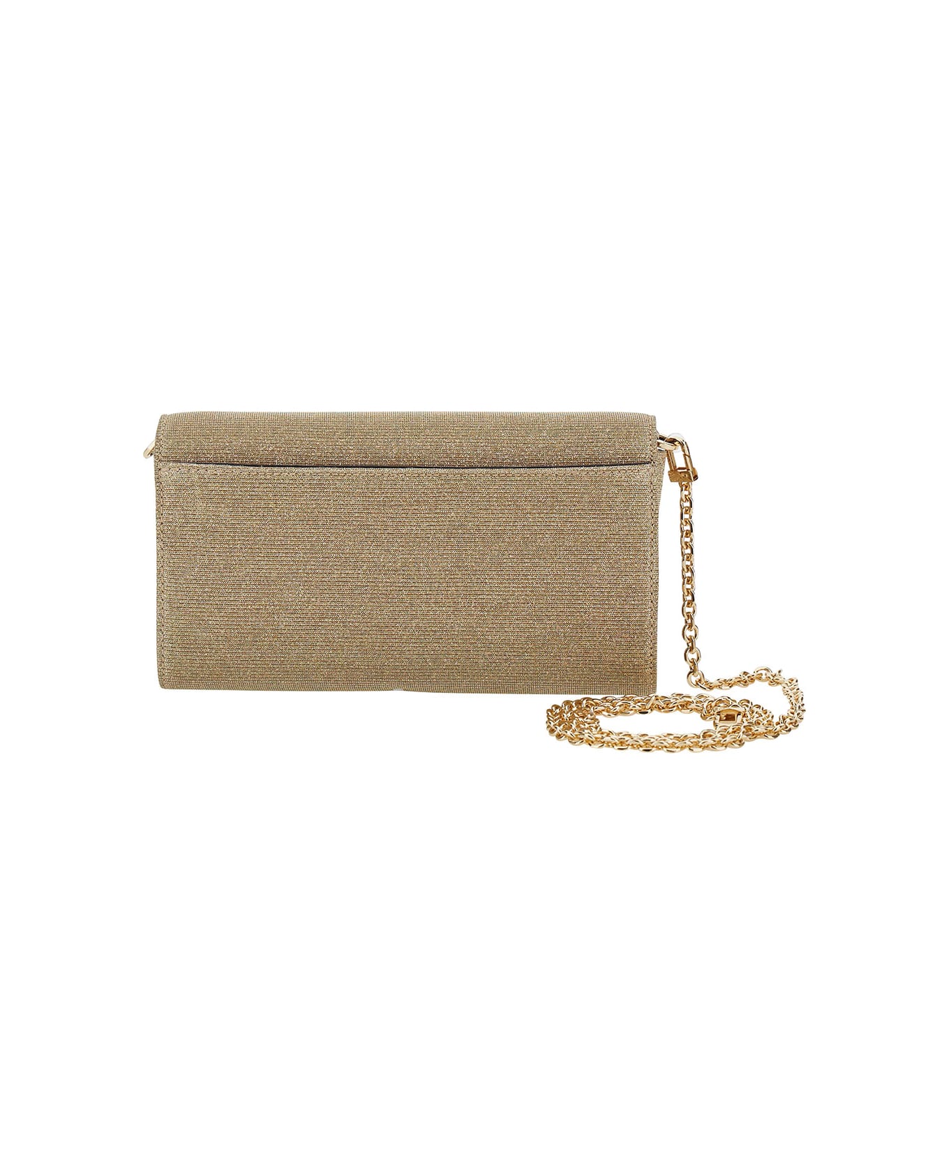 Michael Kors Collection Lg Ew Clutch - Pale Gold