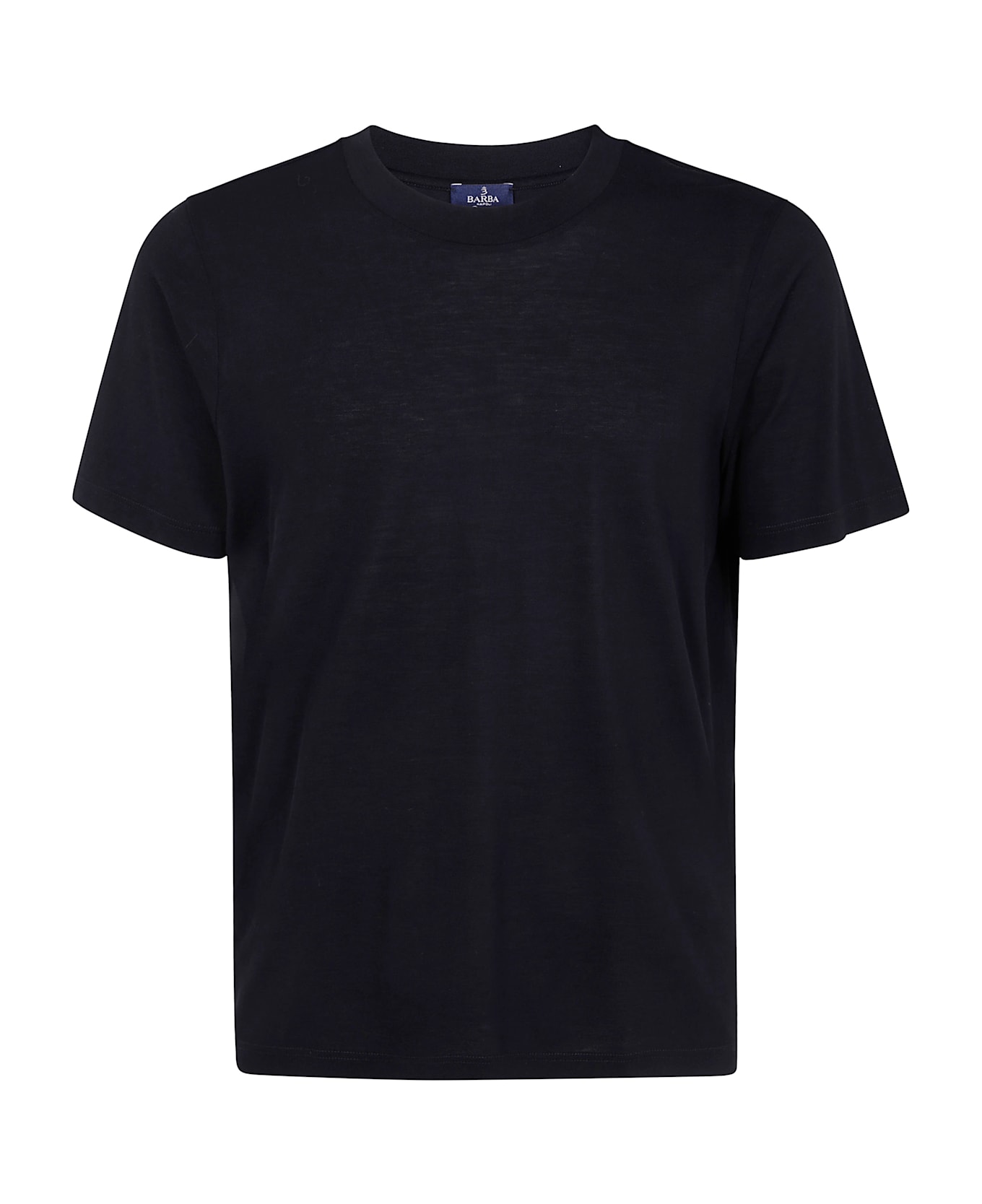 Barba Napoli English Round Neck T-shirt - Black