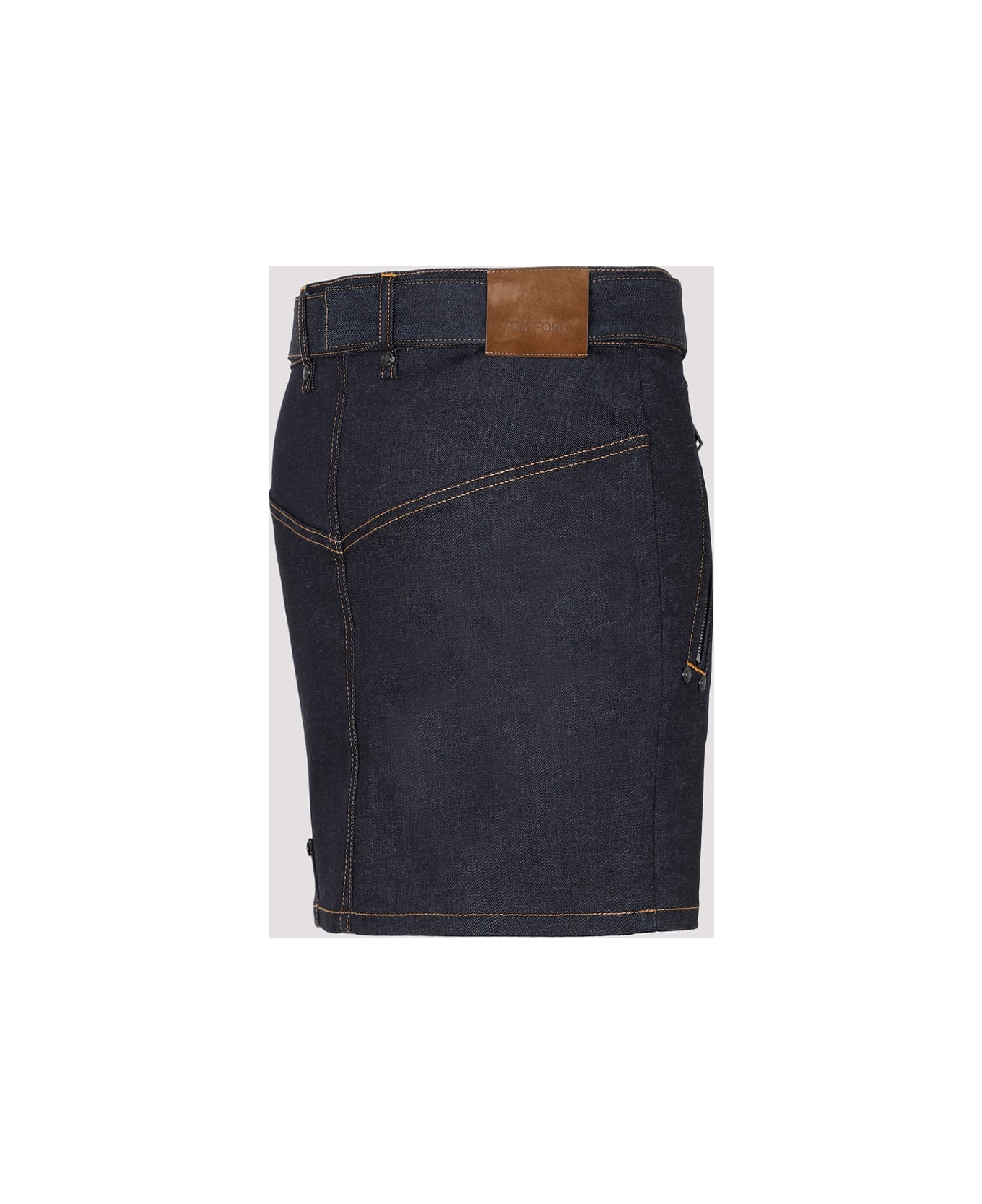 Tom Ford Denim Skirt - Dark Indigo