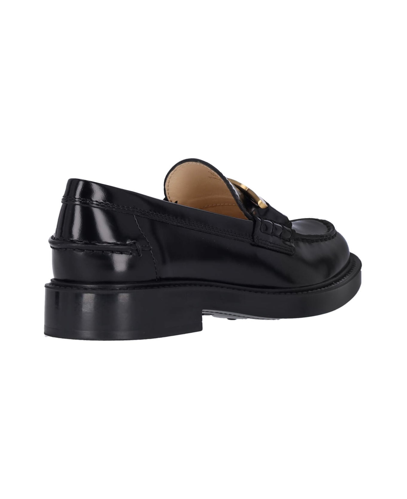 Tod's Buckle Detail Loafers - Black  