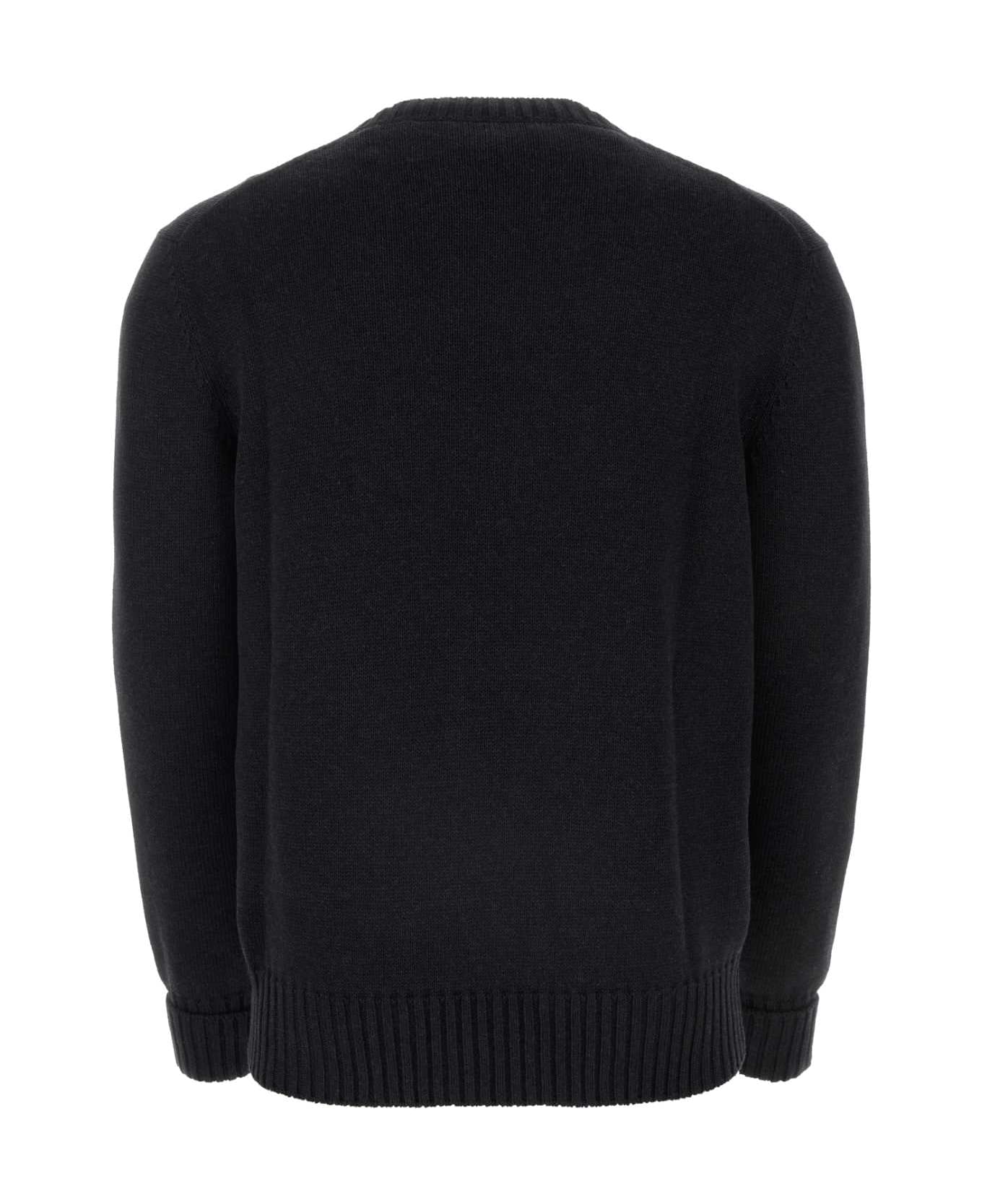 Alexander McQueen Charcoal Cotton Sweater - CHARCOALSTEEL