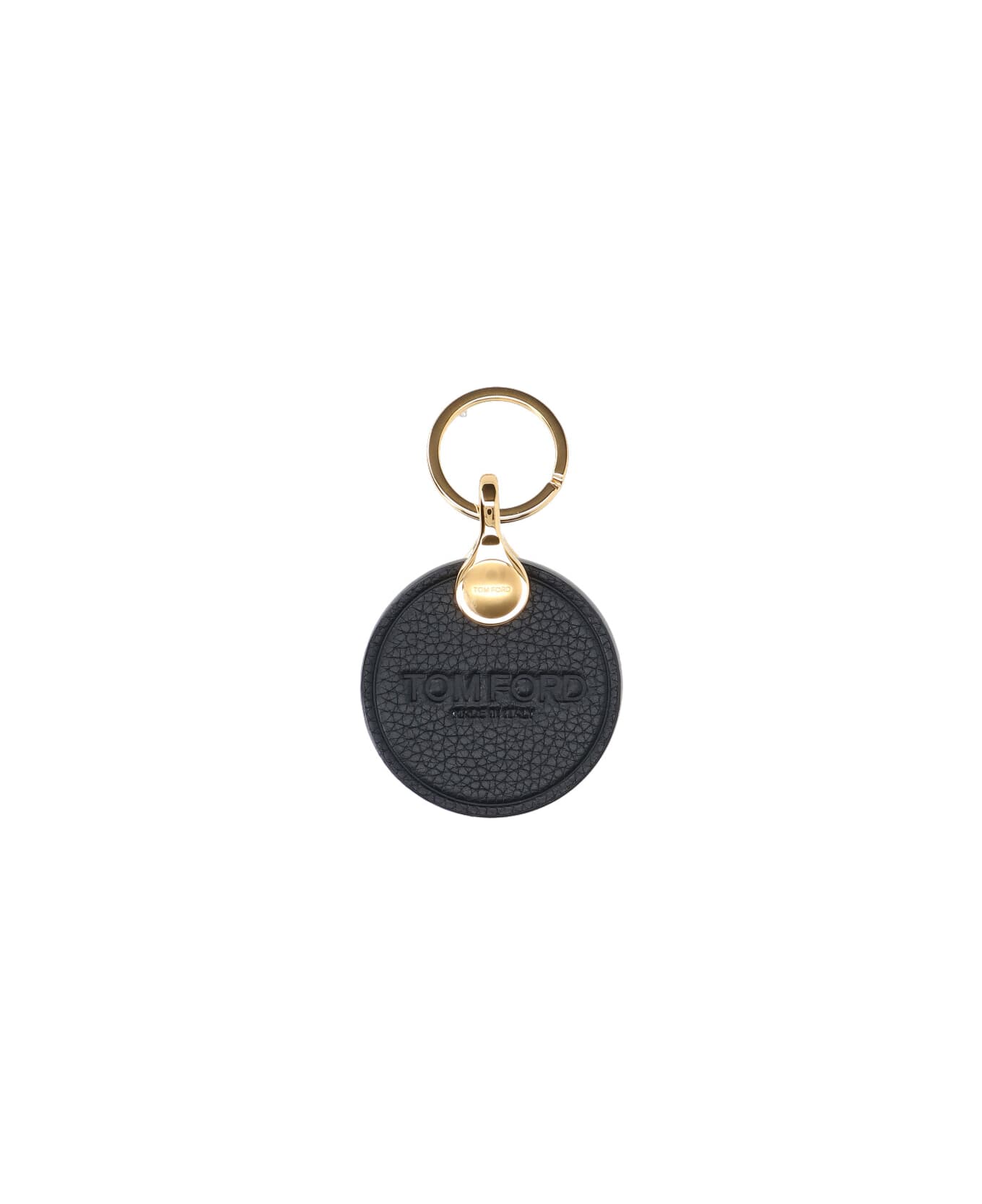 Tom Ford Leather Keyring - Black  
