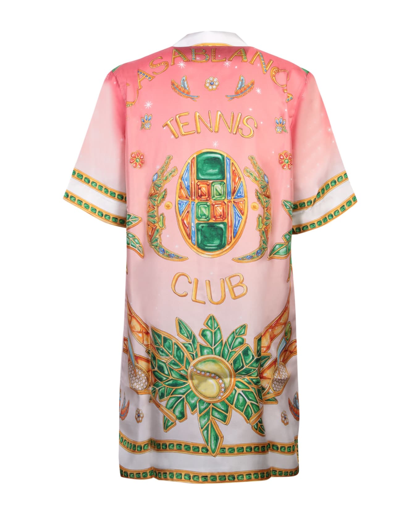Casablanca Pink Silk Mini Dress - Pink シャツ