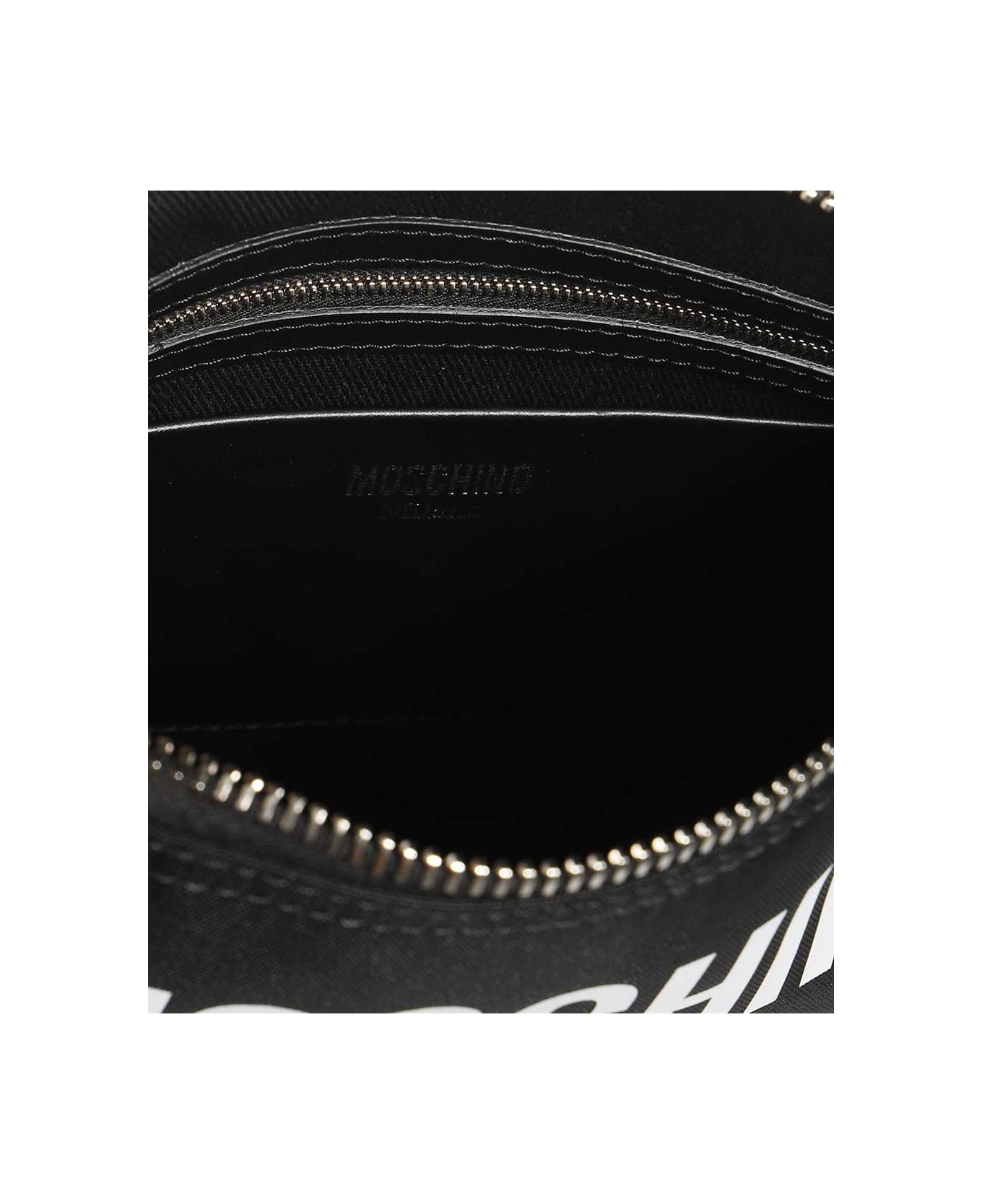 Moschino Messenger Bag With Logo - black ショルダーバッグ