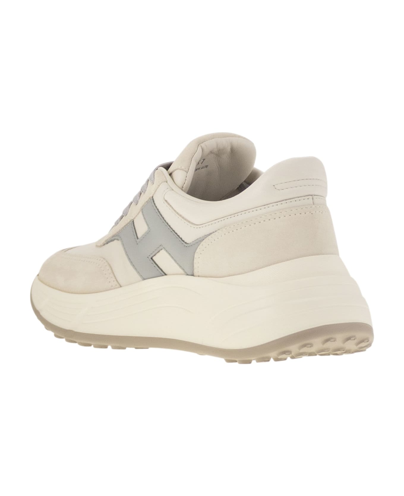 Hogan Hi-fi Trainers With Side H - Sky Blue