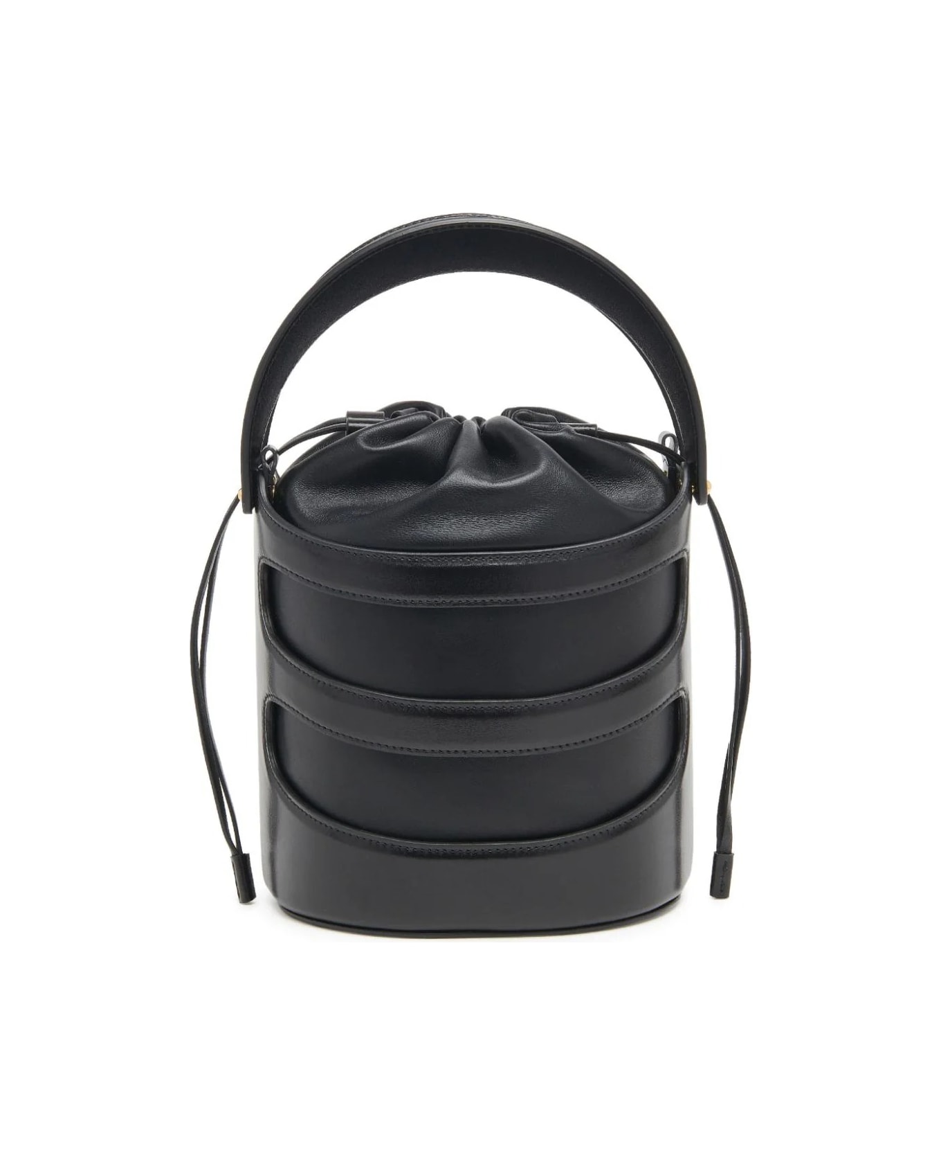 Alexander McQueen The Rise Bucket Bag In Black - Black