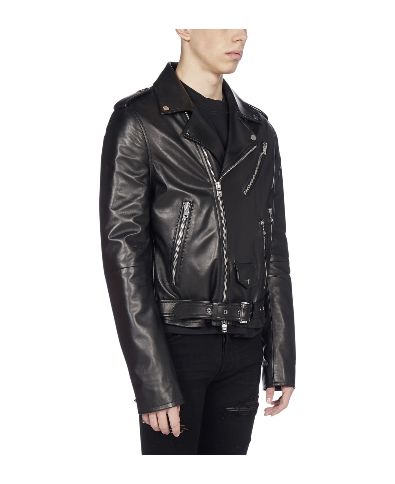 AMIRI Perfecto Biker-style Leather Jacket | italist, ALWAYS LIKE A SALE