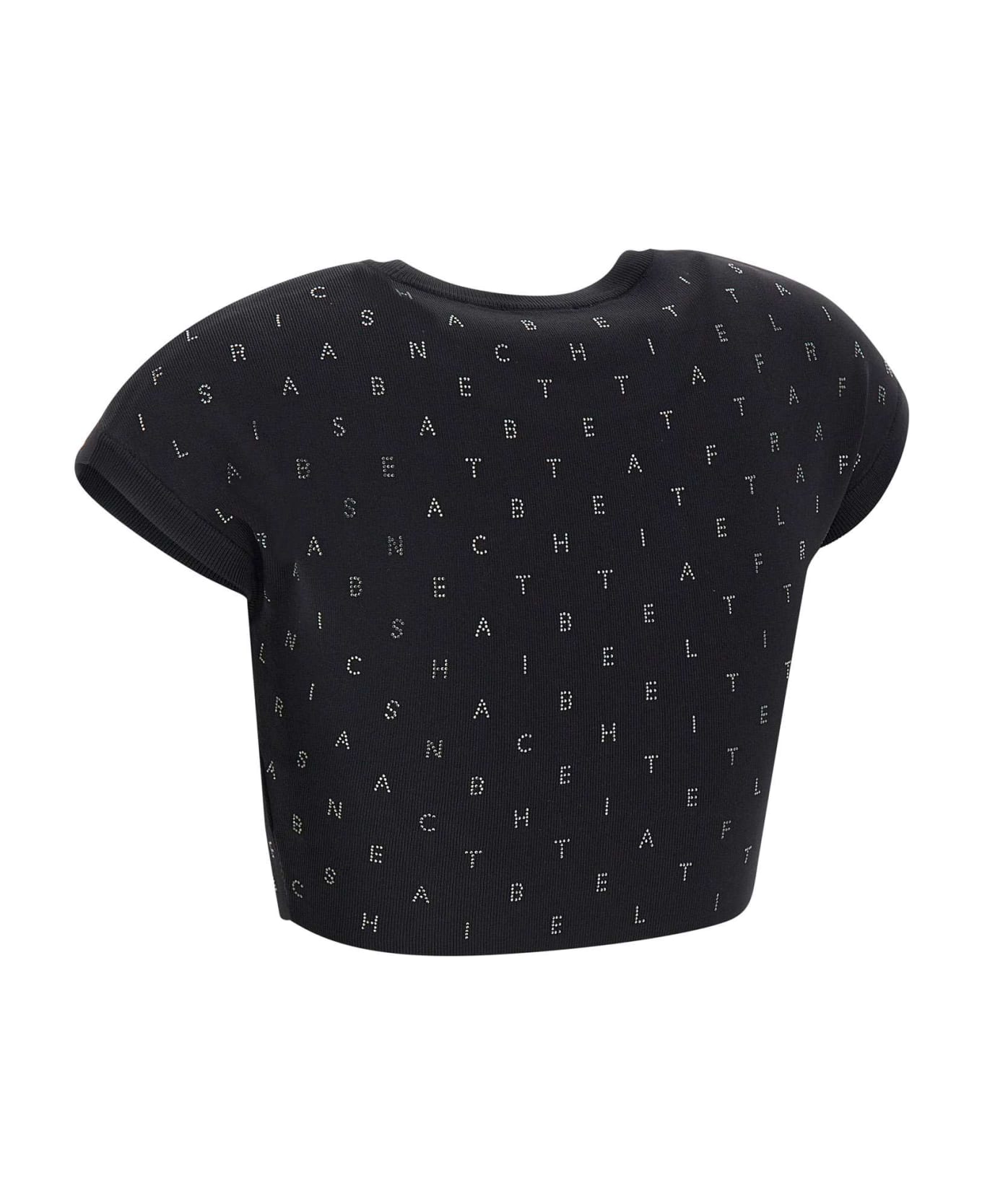 Elisabetta Franchi 'daily' Viscose Top - Black Tシャツ