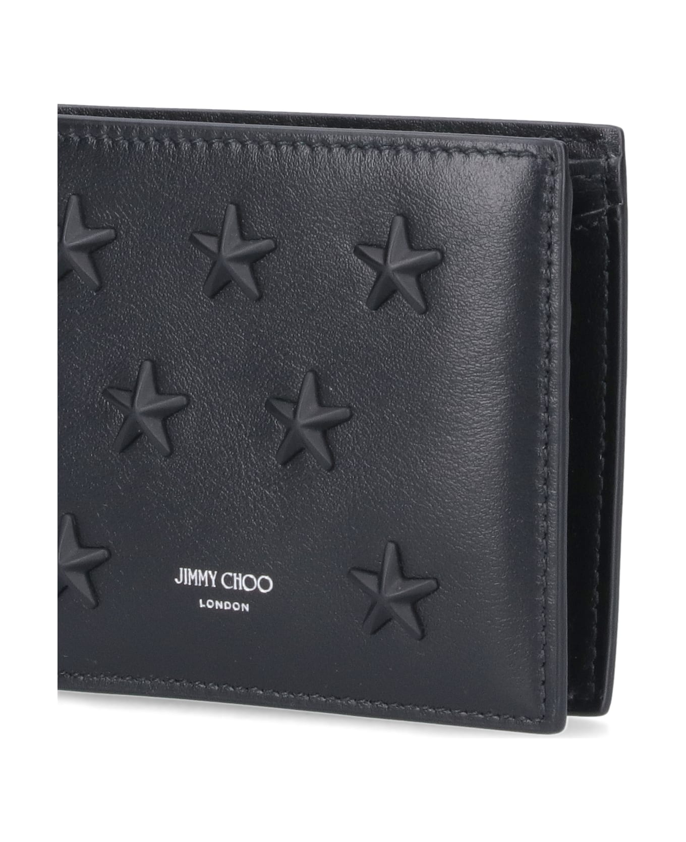 Jimmy Choo Luka Bi-fold Wallet - Black  