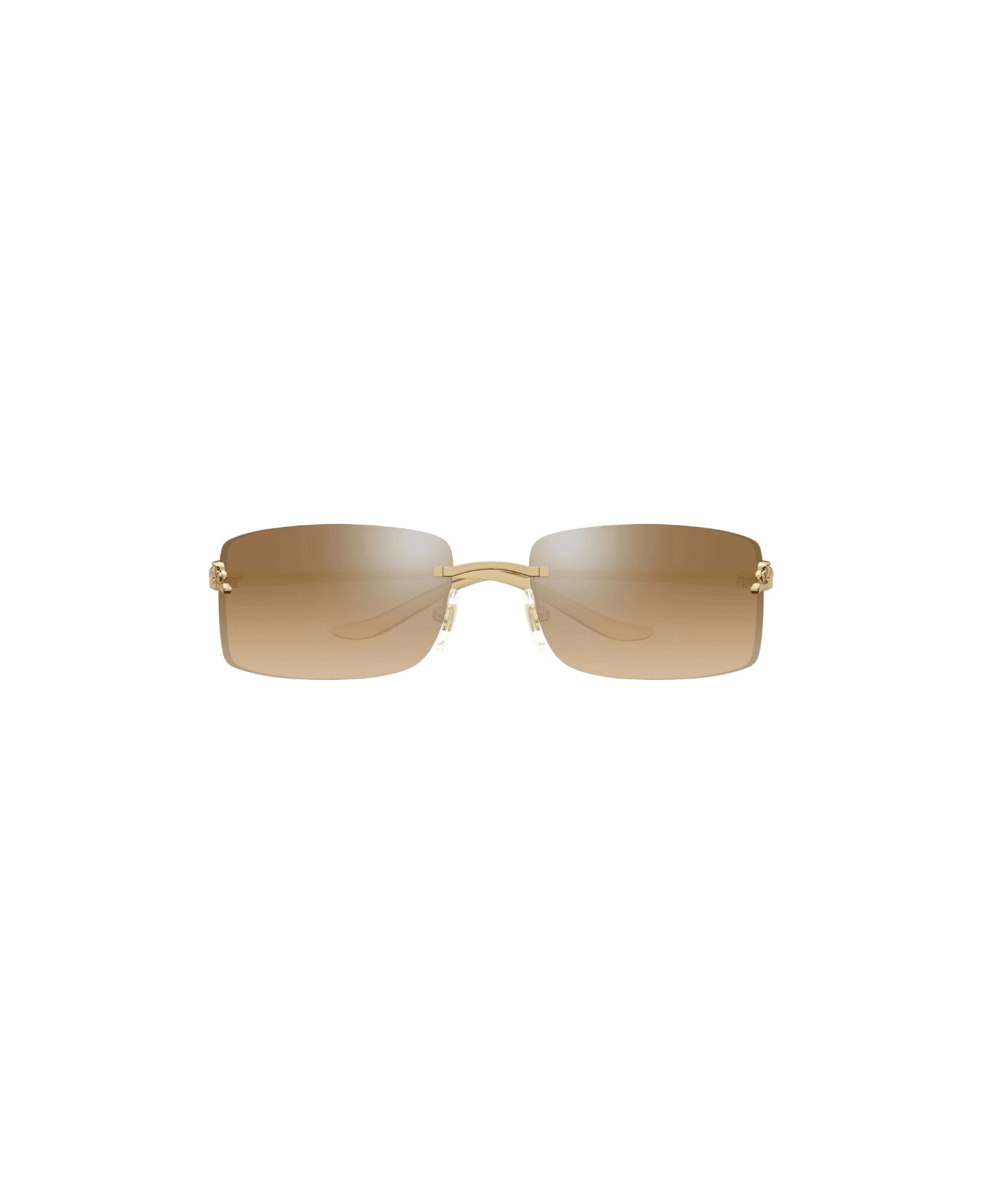 Cartier Eyewear Ct 0503 - Gold Sunglasses