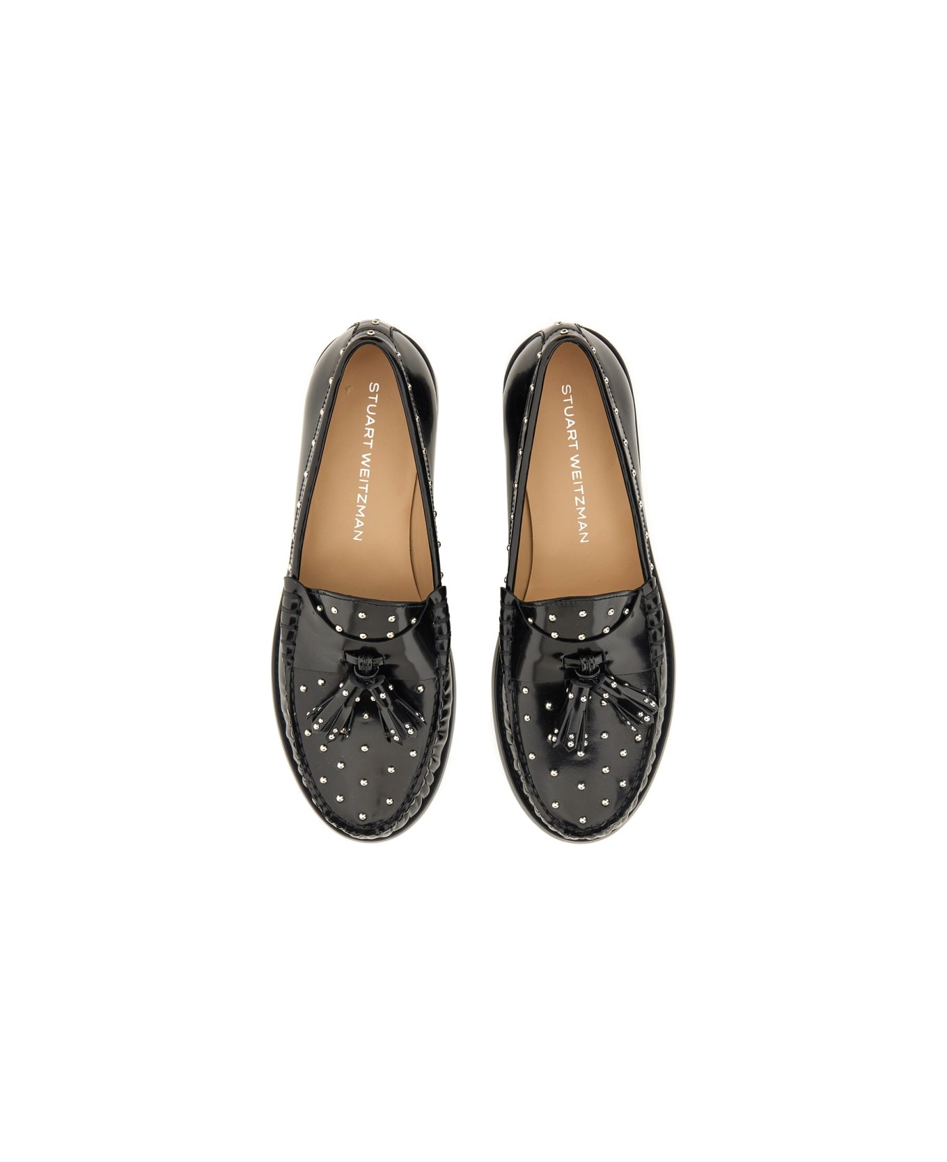 Stuart Weitzman Moccasin "lottie" - BLACK