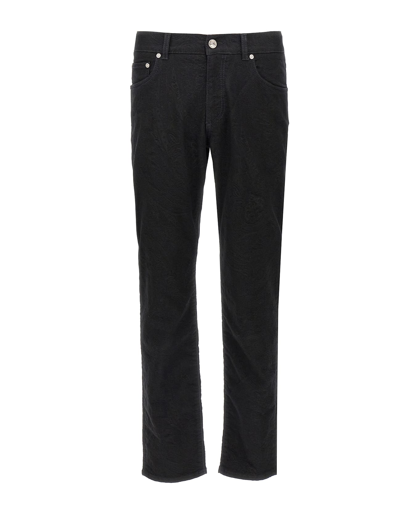 Etro Jacquard Jeans - Black  