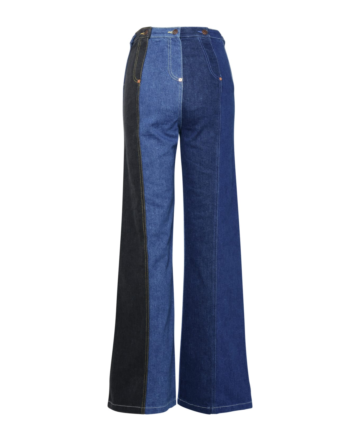 M05CH1N0 Jeans Blue Cotton Jeans - Blue