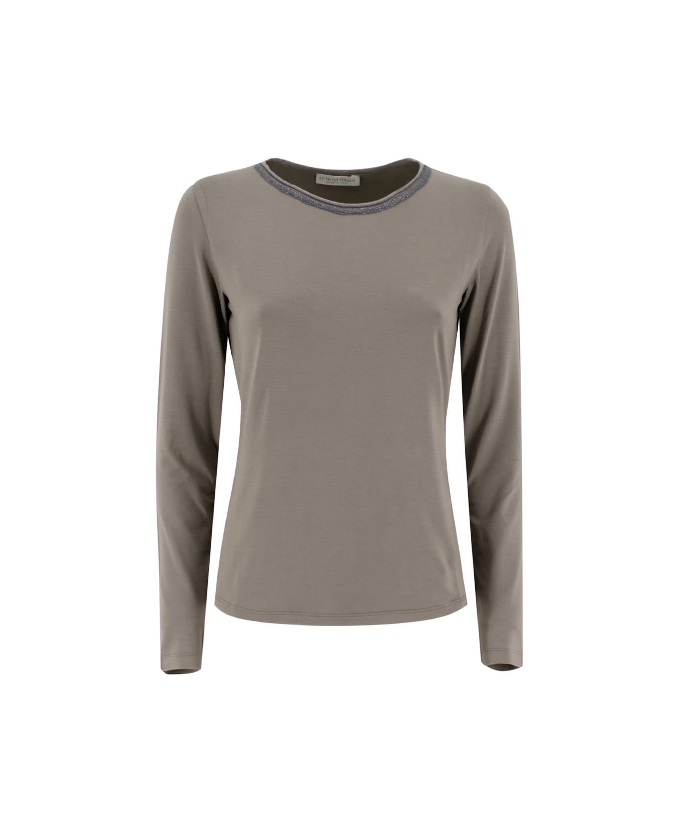 Le Tricot Perugia Sweater - TAUPE/AUPE/D.GREY
