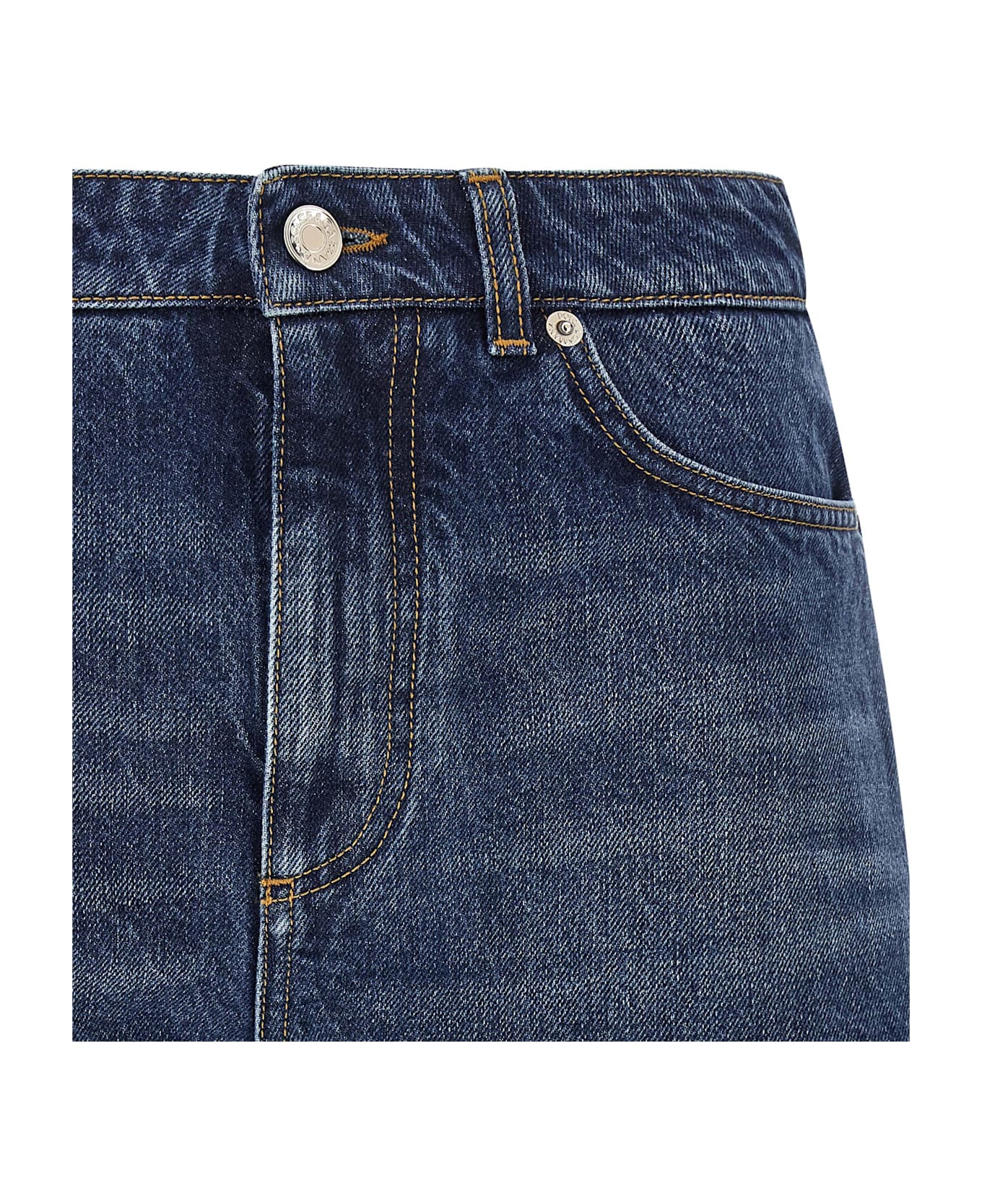 Dolce 
Gabbana Logo Plate Shorts - Blue