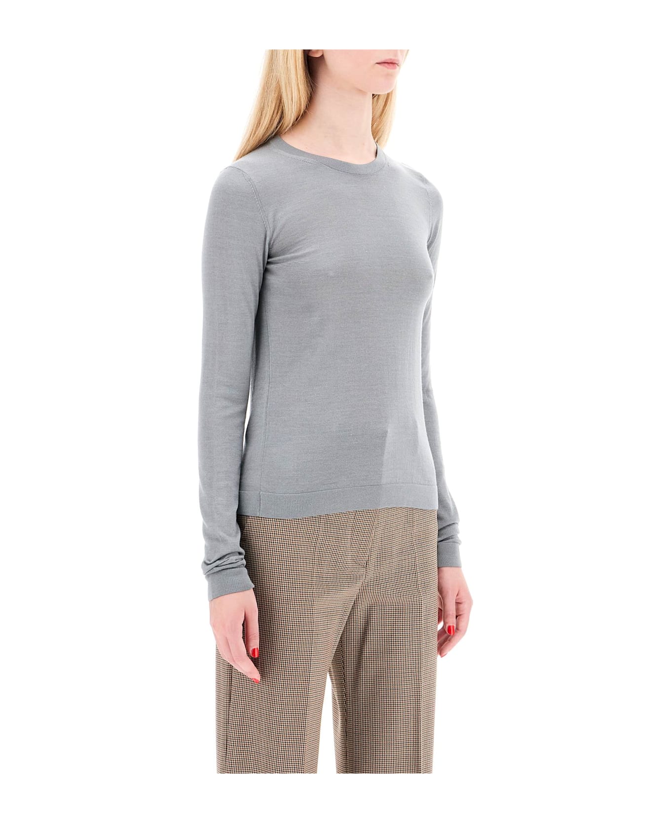 Mrz 'cashmere And Silk Blend Sweater - FERRO (Grey)