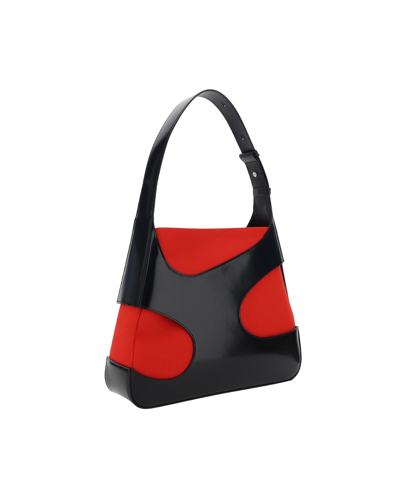 Ferragamo Cut-out Shoulder Bag - Nero/f.red