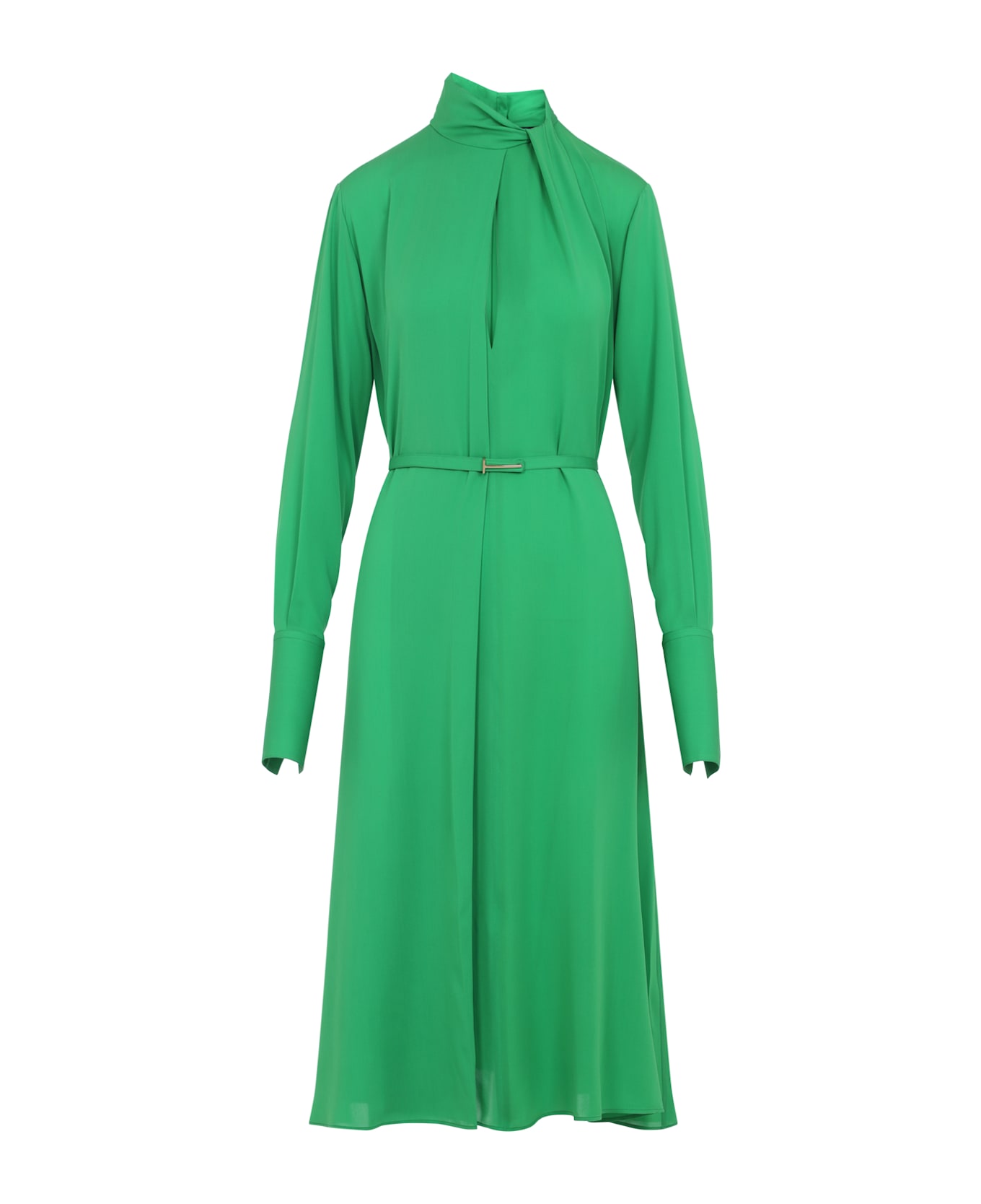 Tom Ford Washed Silk Midi Dress - Gcr Green Clover