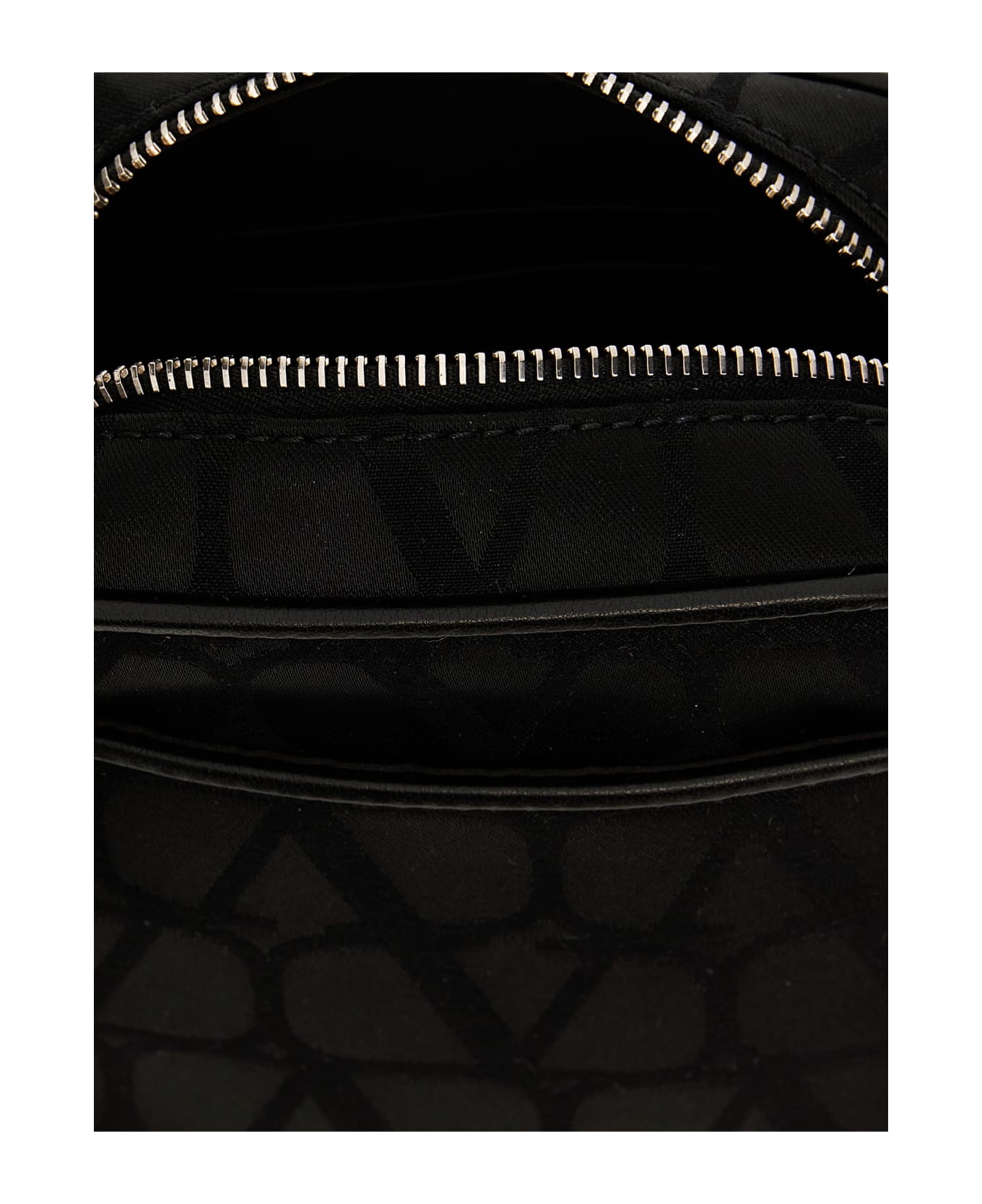Valentino Garavani 'black Iconographe' Shoulder Bag - Black  