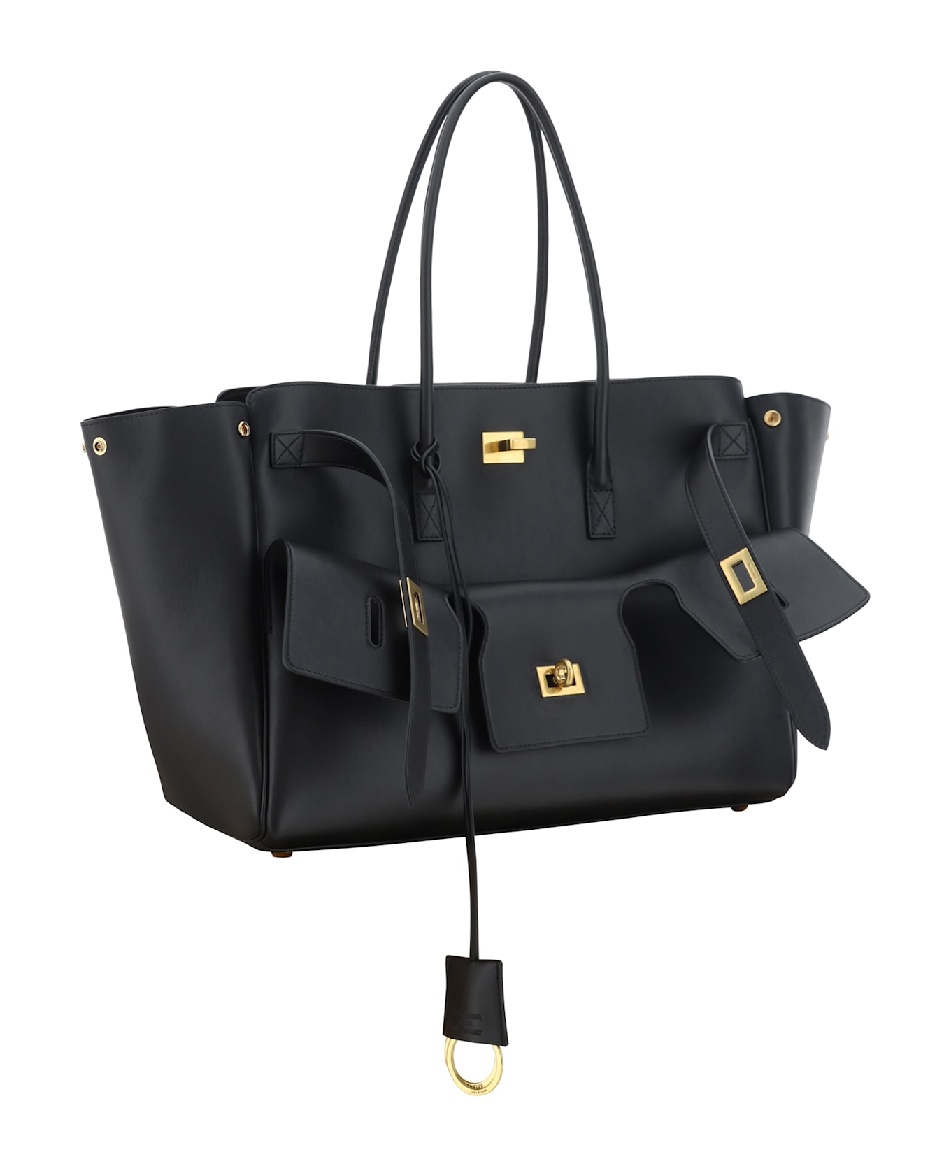 Balenciaga Carry All Bel Air Media Shoulder Bag - Black