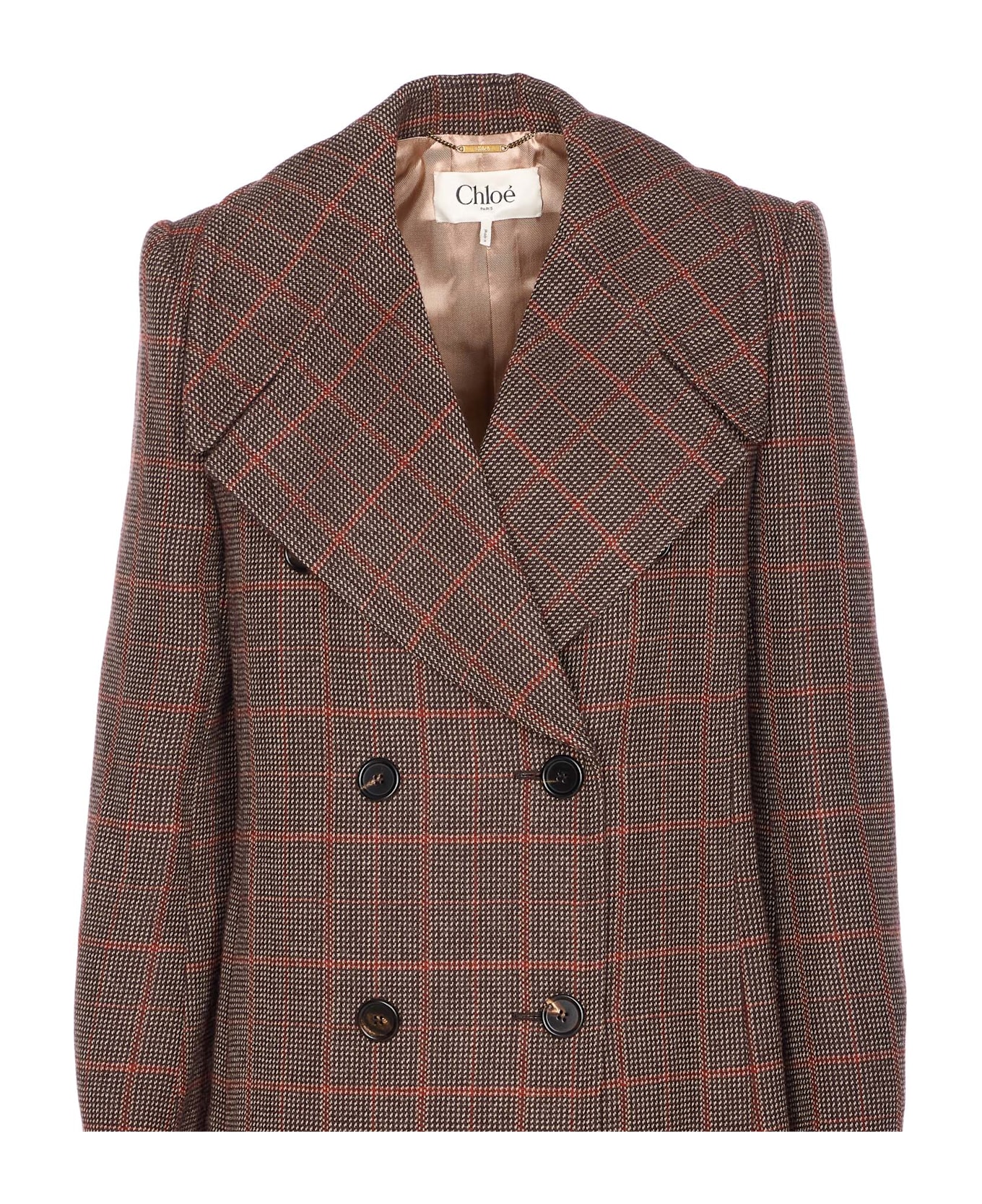 Chloé Double-breasted Coat - Brown
